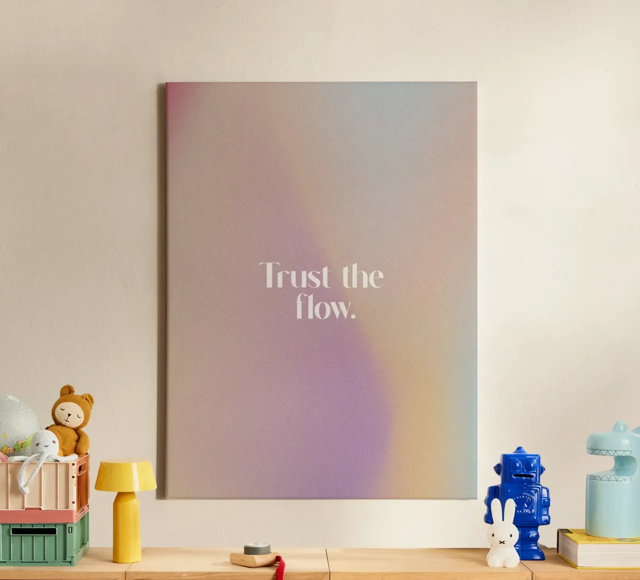 Trust The Flow tela con Cornice a cassetta da treechild