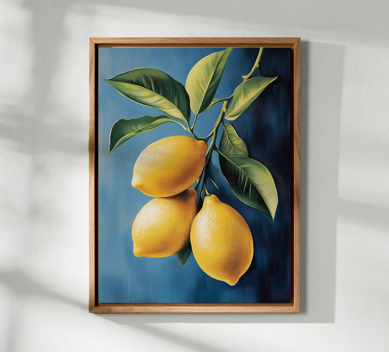 Limoni dorati su un ramo alluminio dibond da Spice & Style