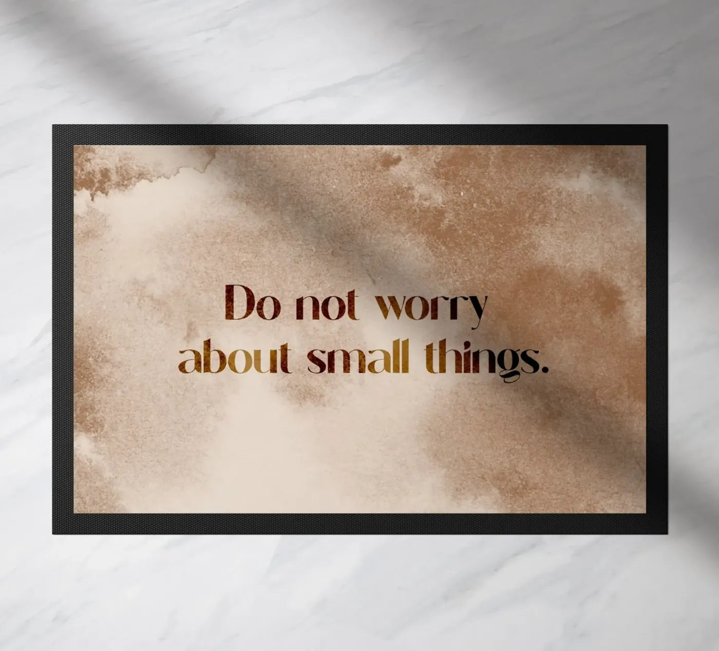 Do Not Worry doormat by treechild