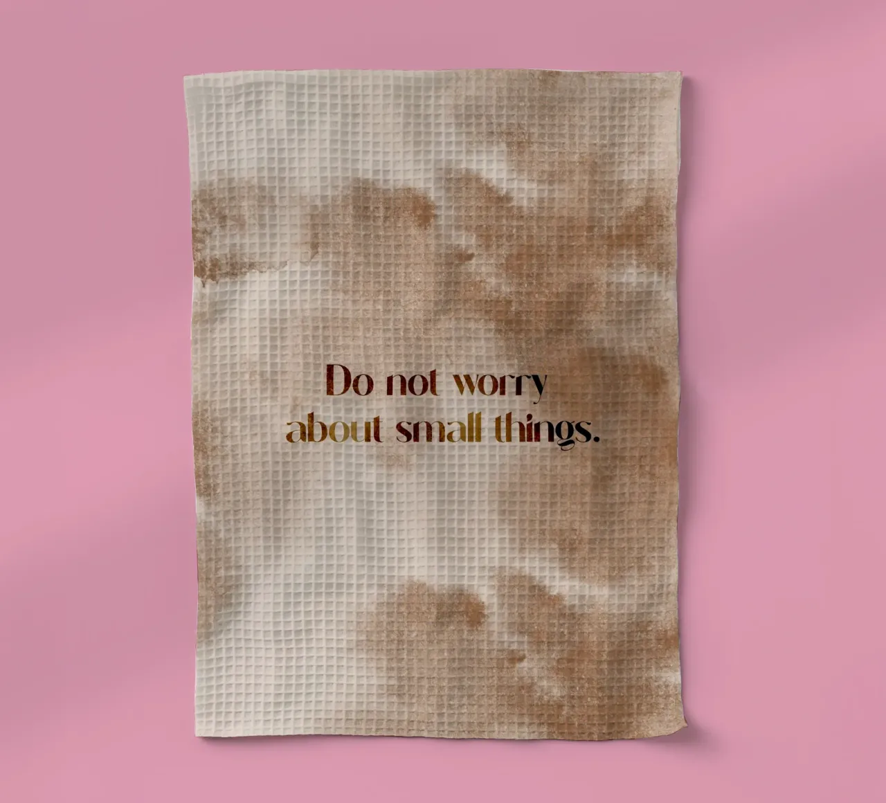 Do Not Worry canovaccio da cucina da treechild