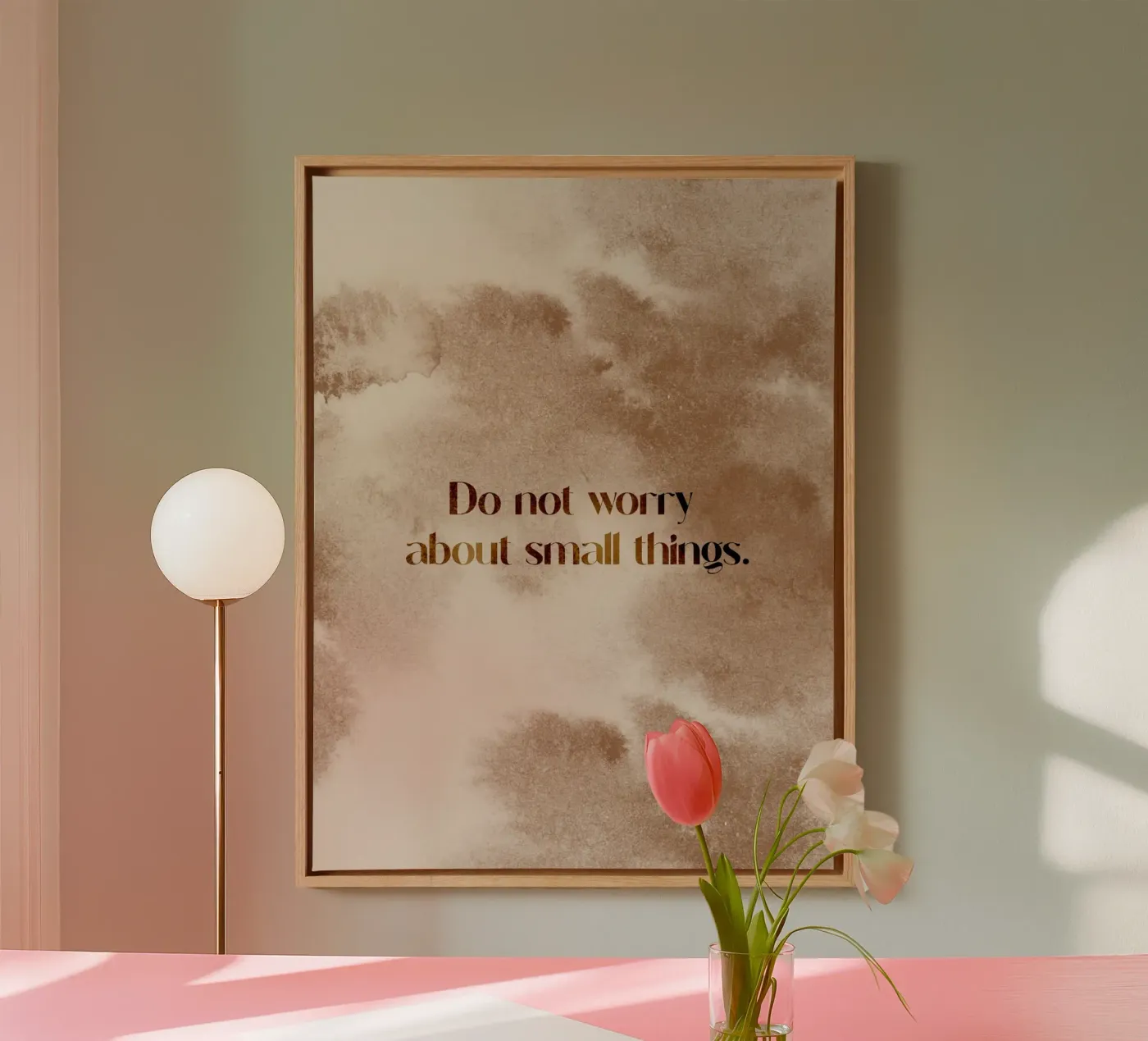 Do Not Worry canvas van treechild