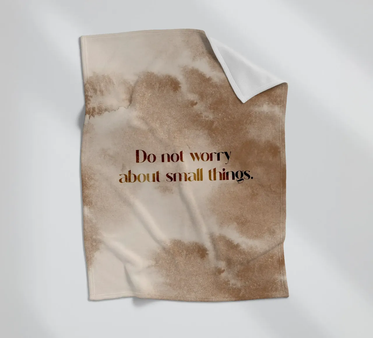 Do Not Worry coperta in pile da treechild