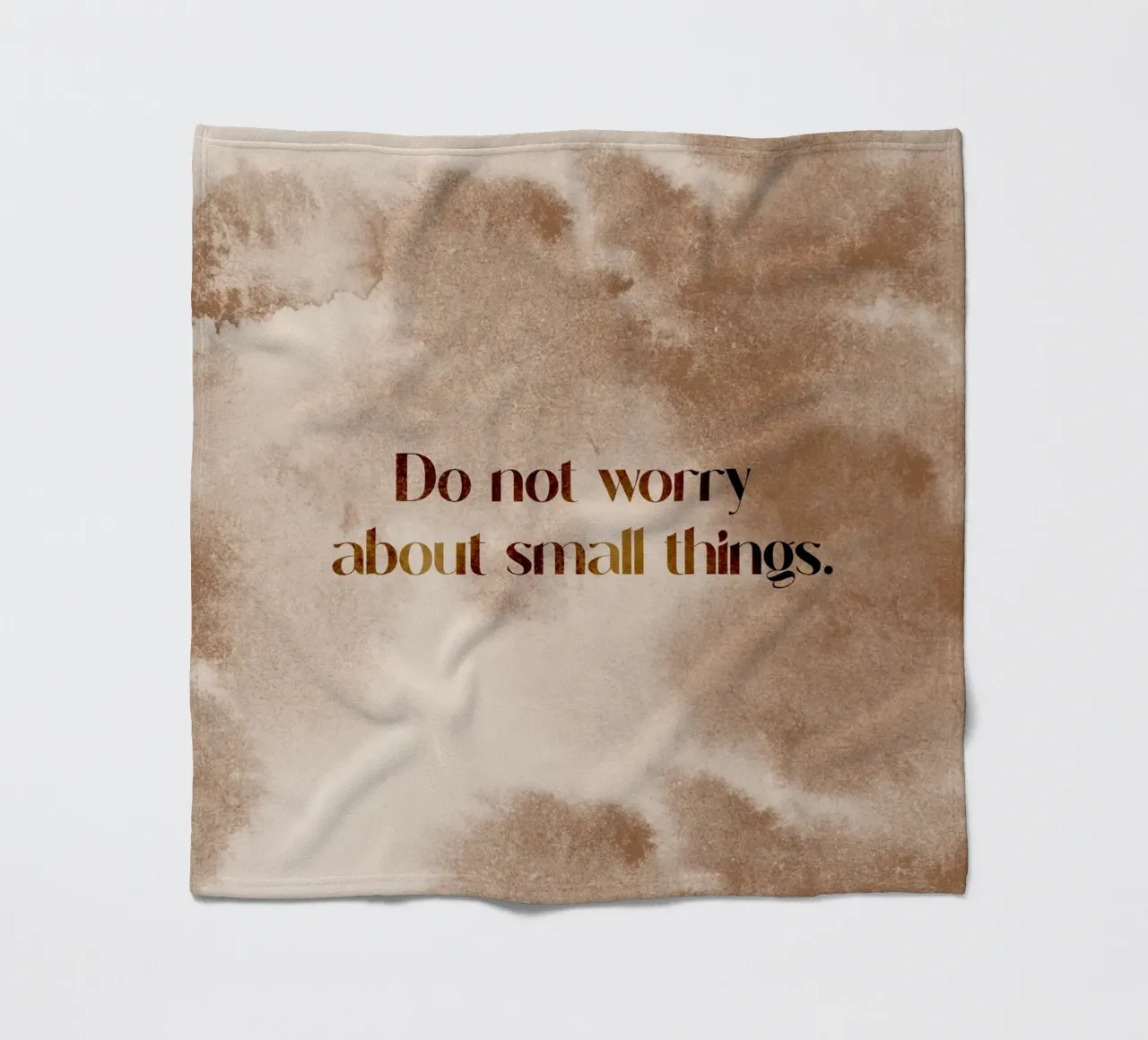 Do Not Worry coperta in pile da treechild