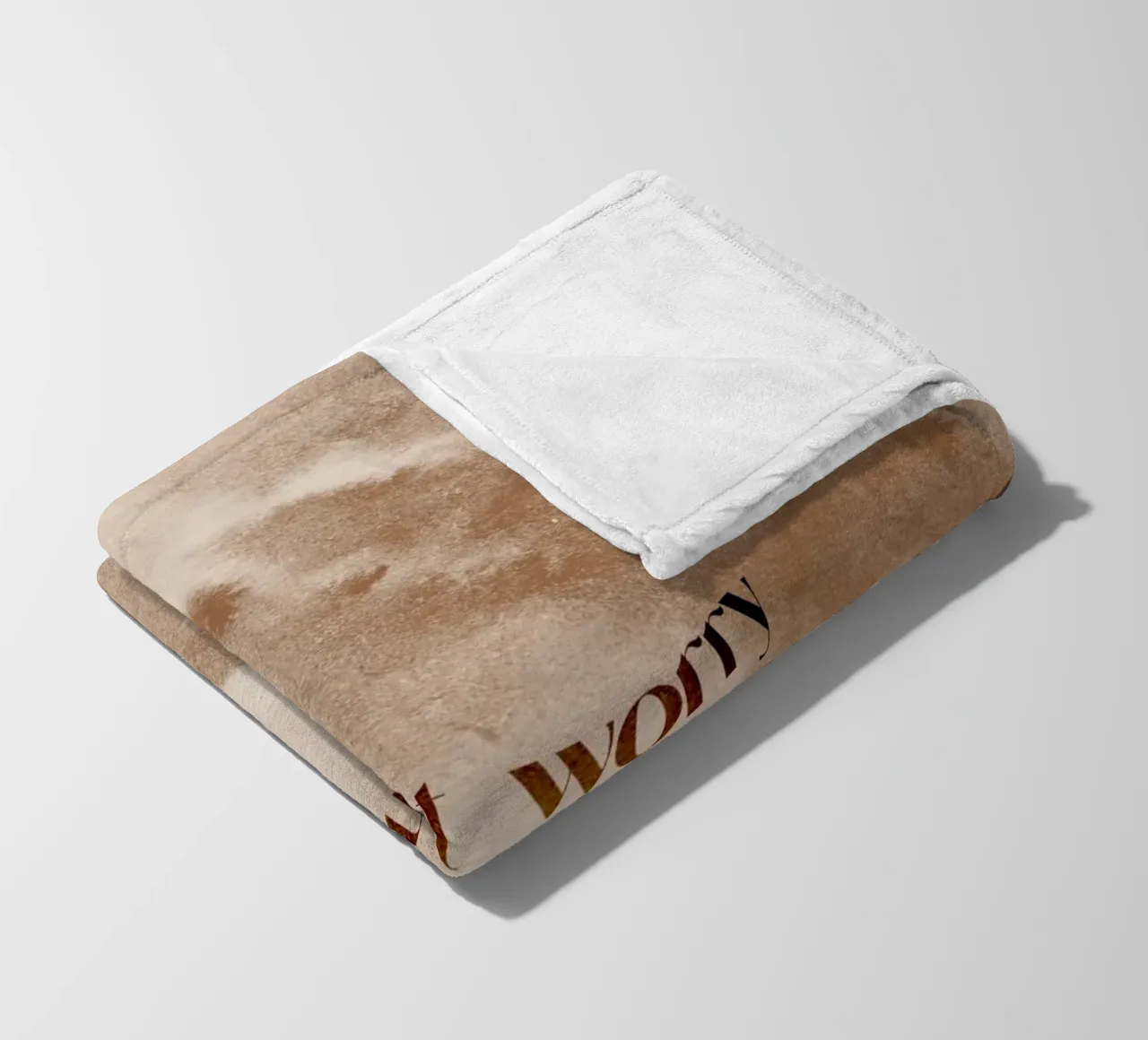 Do Not Worry coperta in pile da treechild