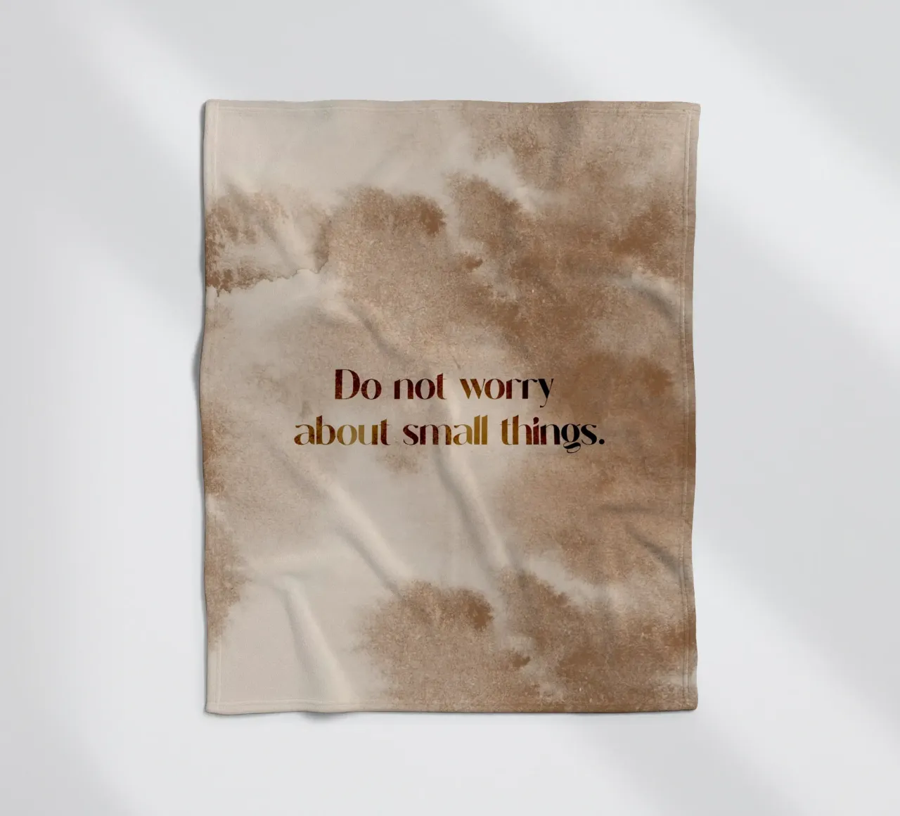 Do Not Worry coperta in pile da treechild