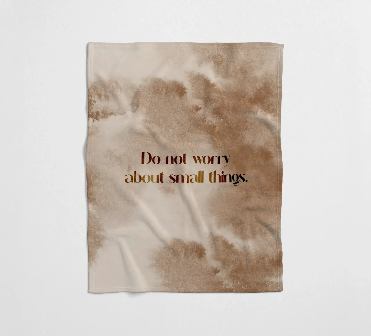 Do Not Worry coperta in pile da treechild