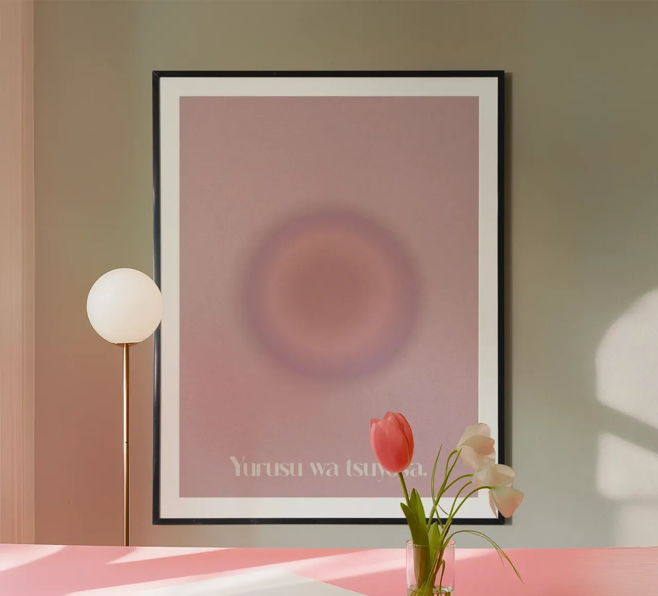 Forgiveness Is Strength poster con telaio in alluminio da treechild