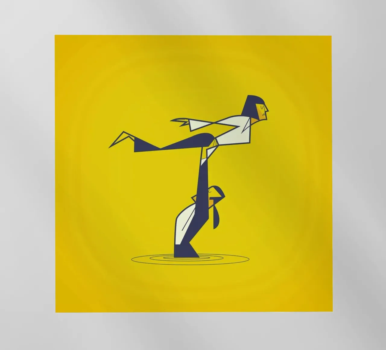 Pulp Dancing backlit folie van Ale Giorgini