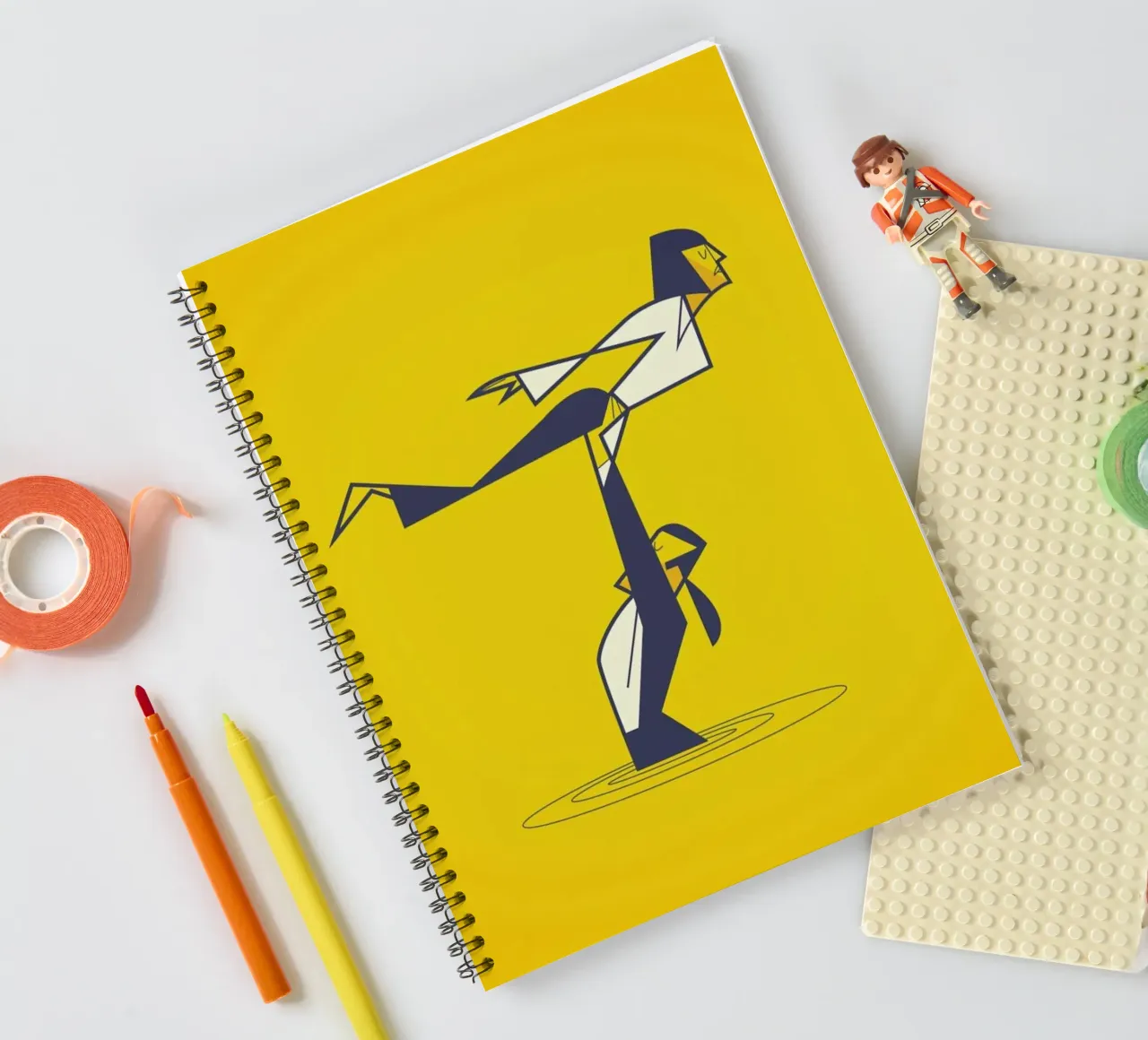 Pulp Dancing spiral notebook by Ale Giorgini