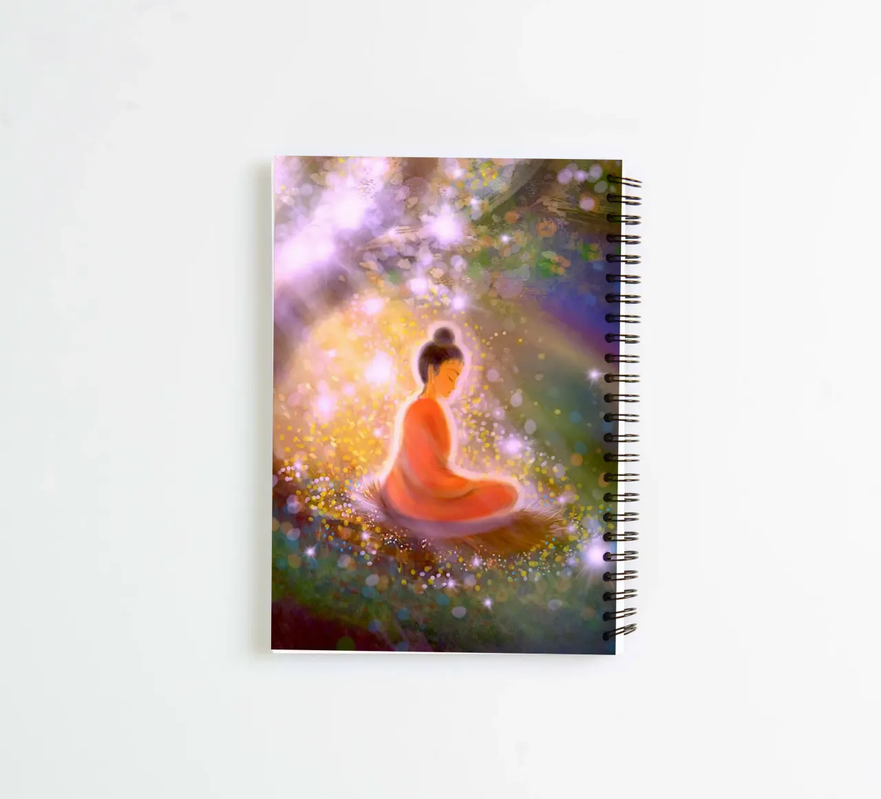 Meditation spiral notebook by Happy 😃 Art 🎨 by Christine Schnoell