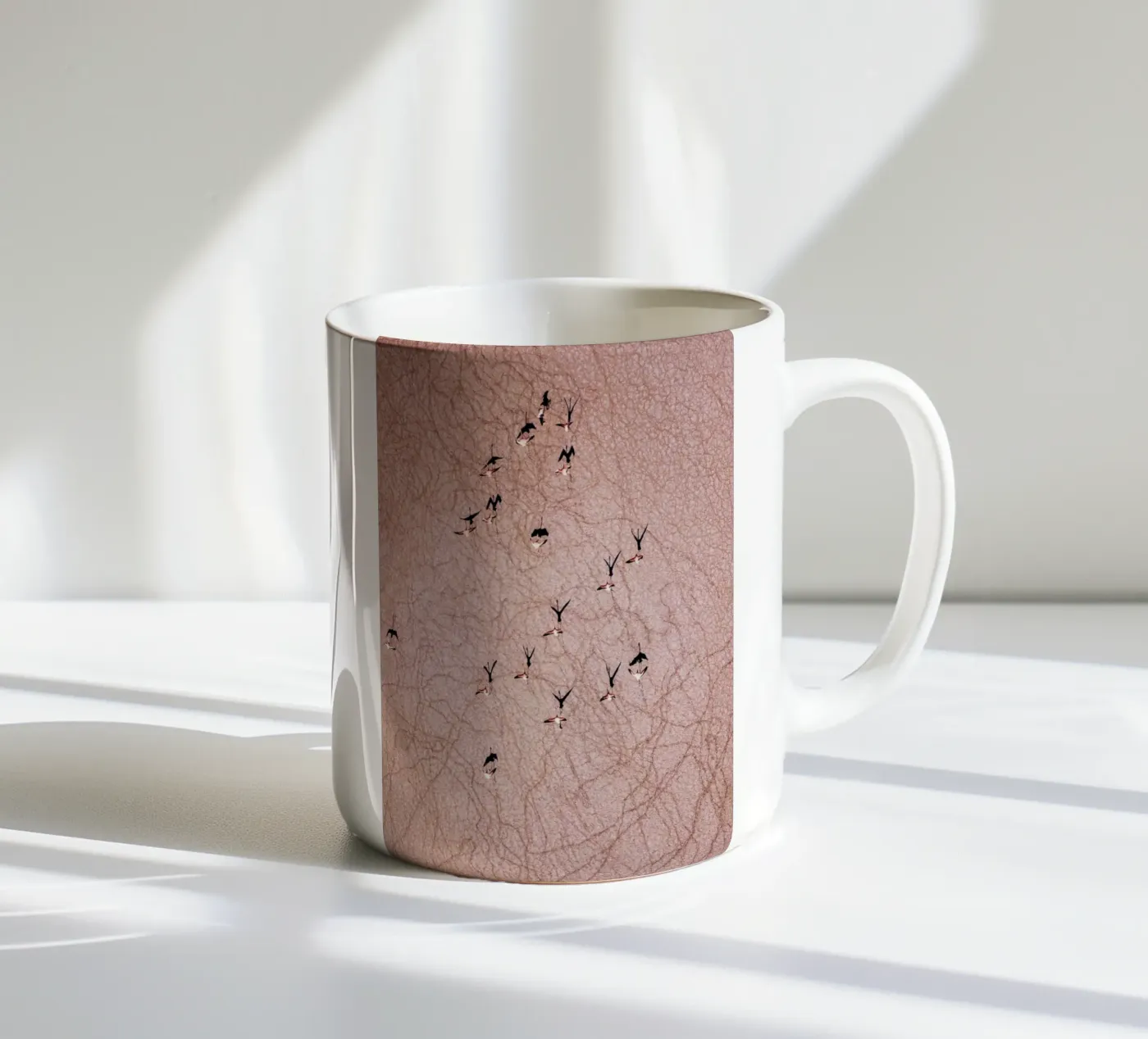Flamingo ceramic mug by ROBERTO H