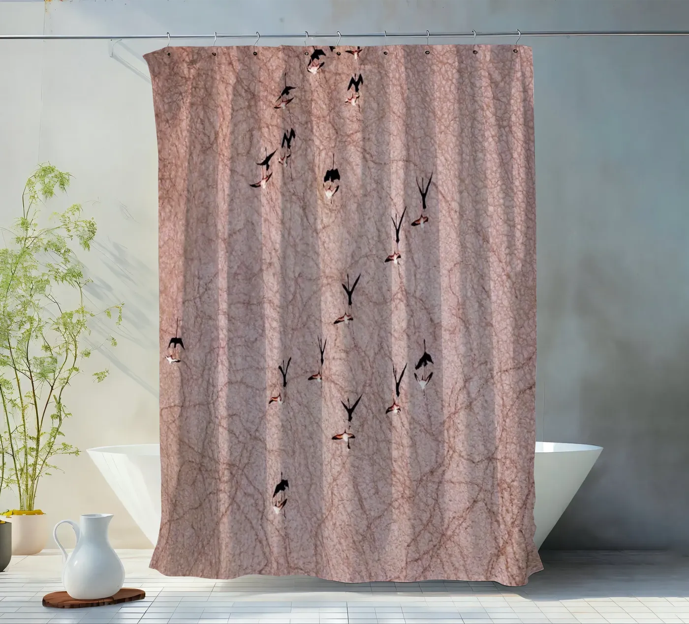 Flamingo Duschvorhang von ROBERTO H