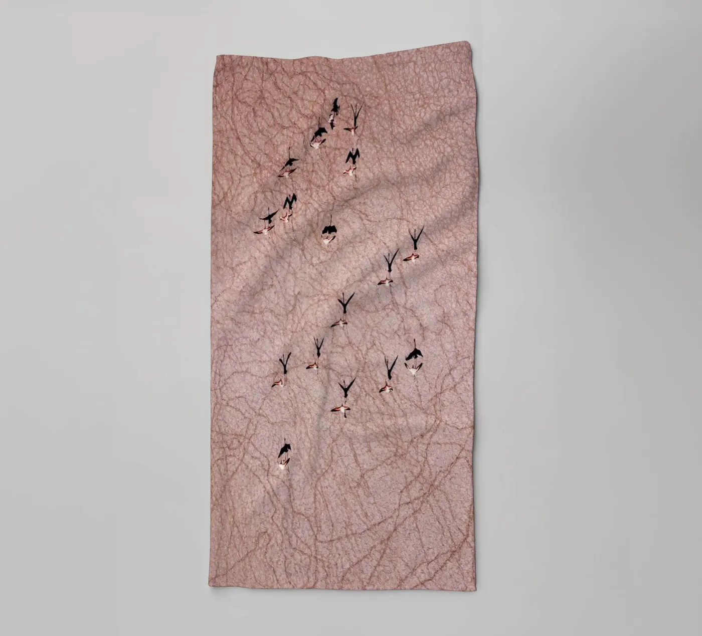 Flamingo towel by ROBERTO H