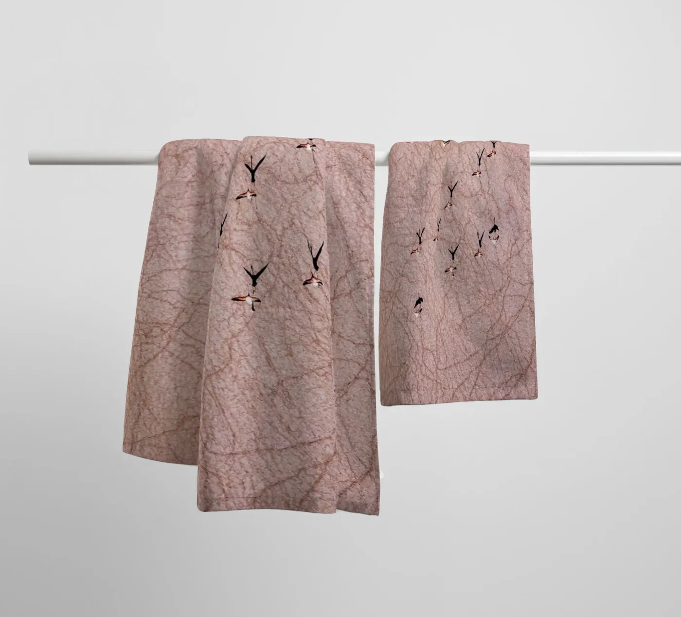 Flamingo towel by ROBERTO H