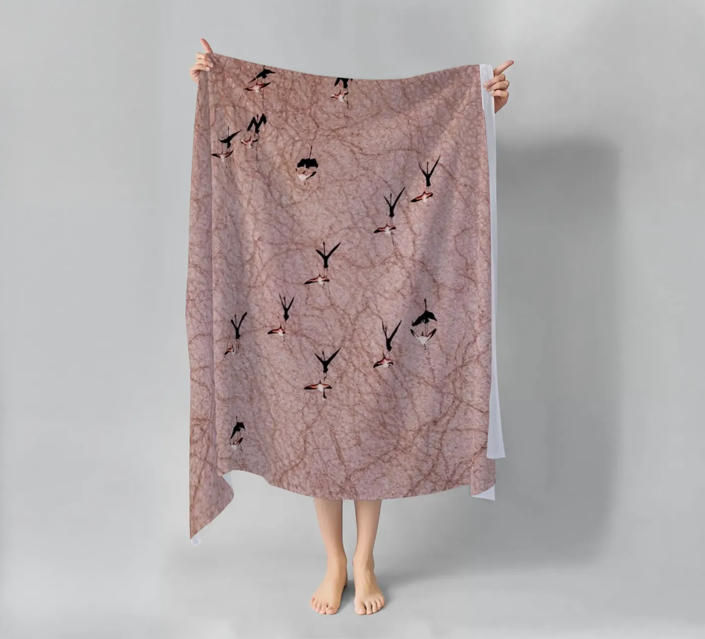 Flamingo beach towel by ROBERTO H
