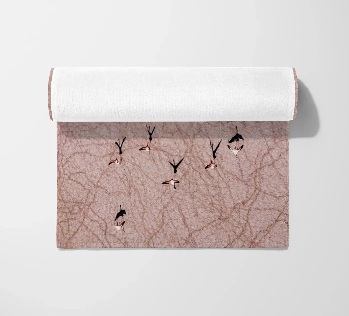 Flamingo beach towel by ROBERTO H