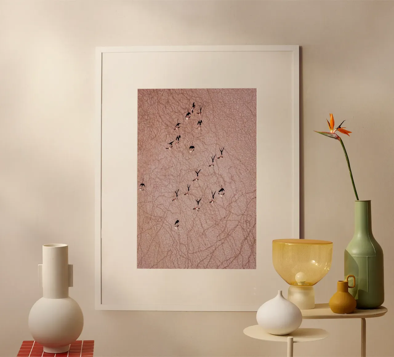 Flamingo carta hahnemühle da ROBERTO H