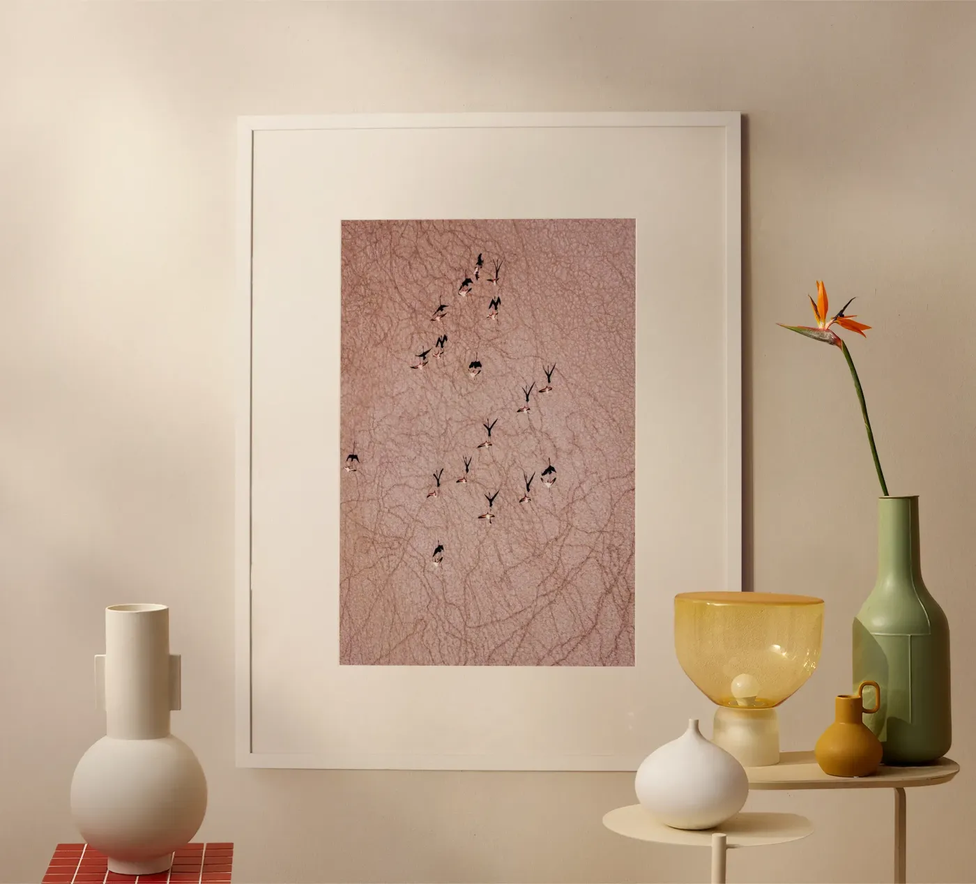 Flamingo poster van ROBERTO H
