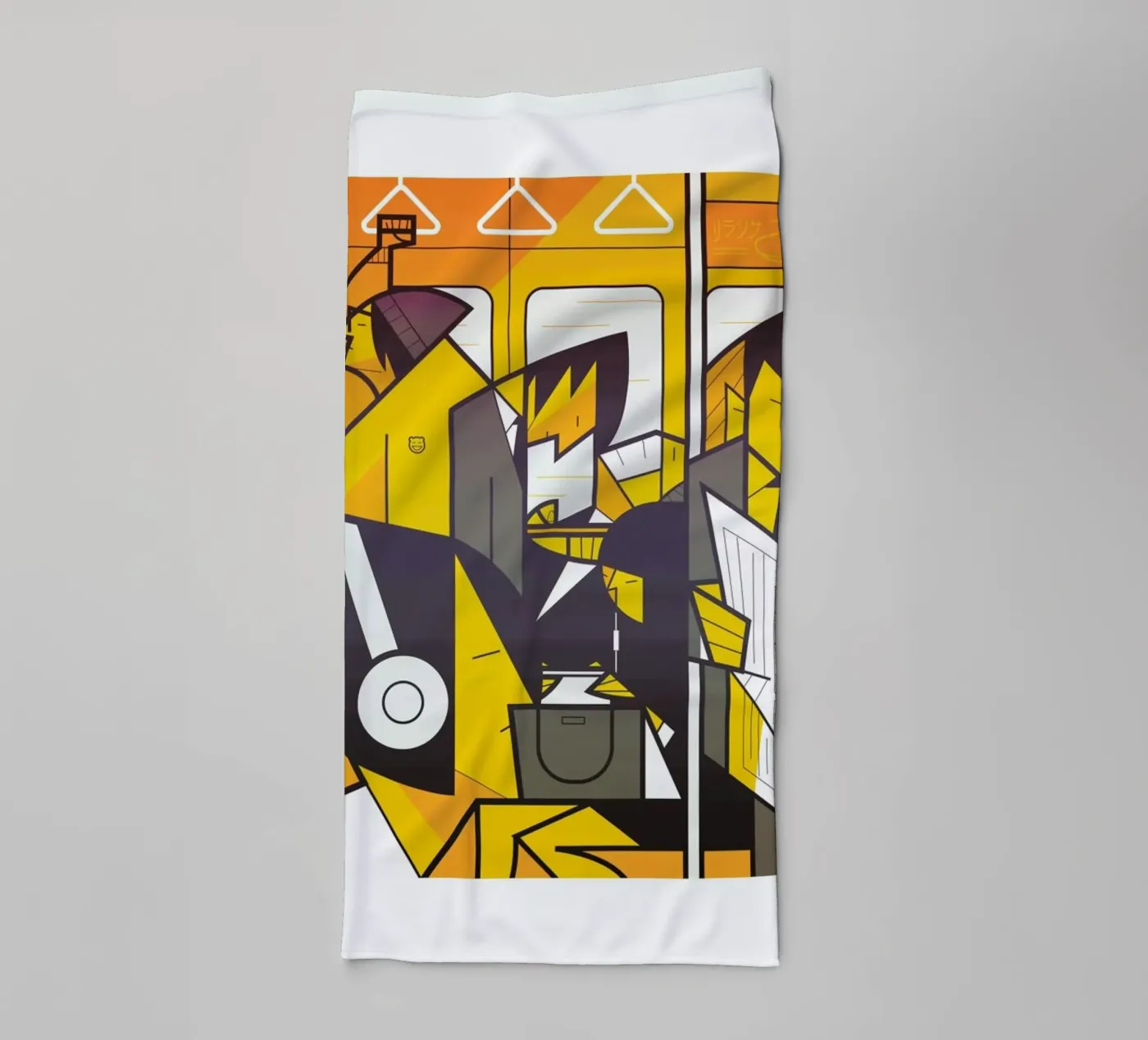 Tokyo Frames Metro badhanddoek van Ale Giorgini