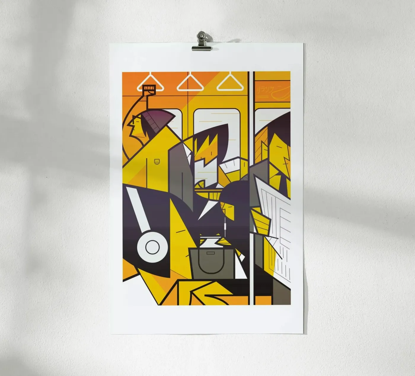 Tokyo Frames Metro Poster von Ale Giorgini