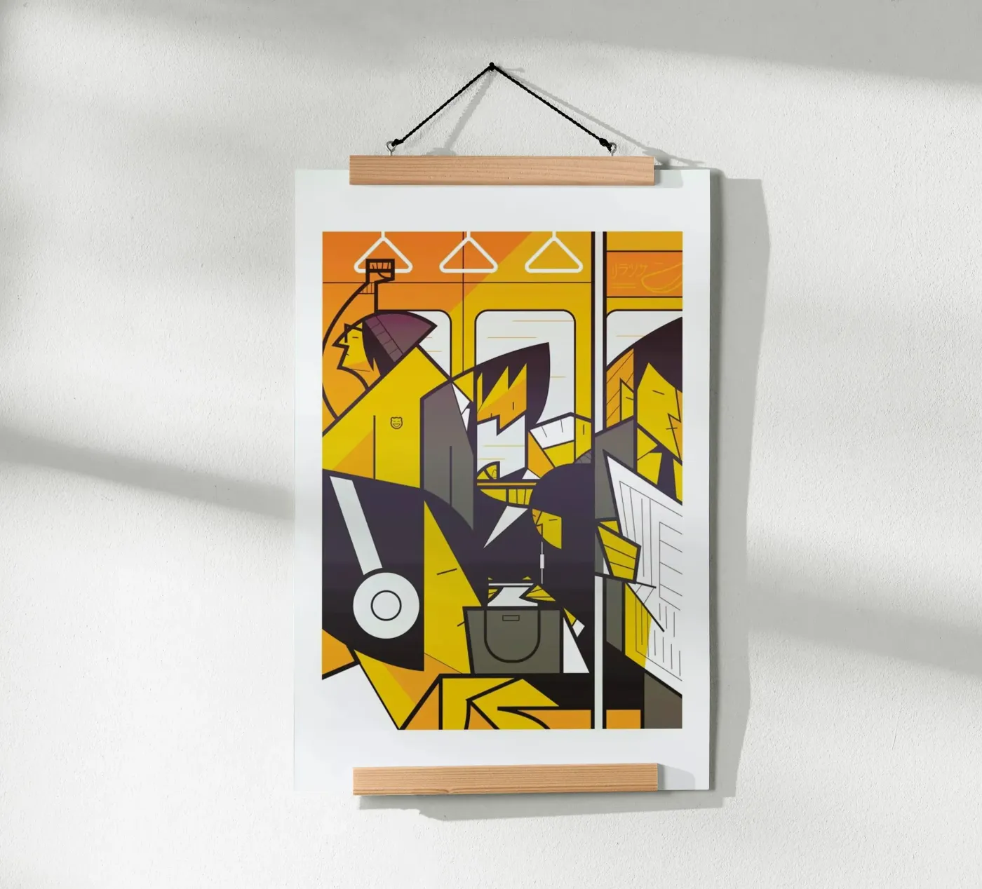 Tokyo Frames Metro Poster von Ale Giorgini