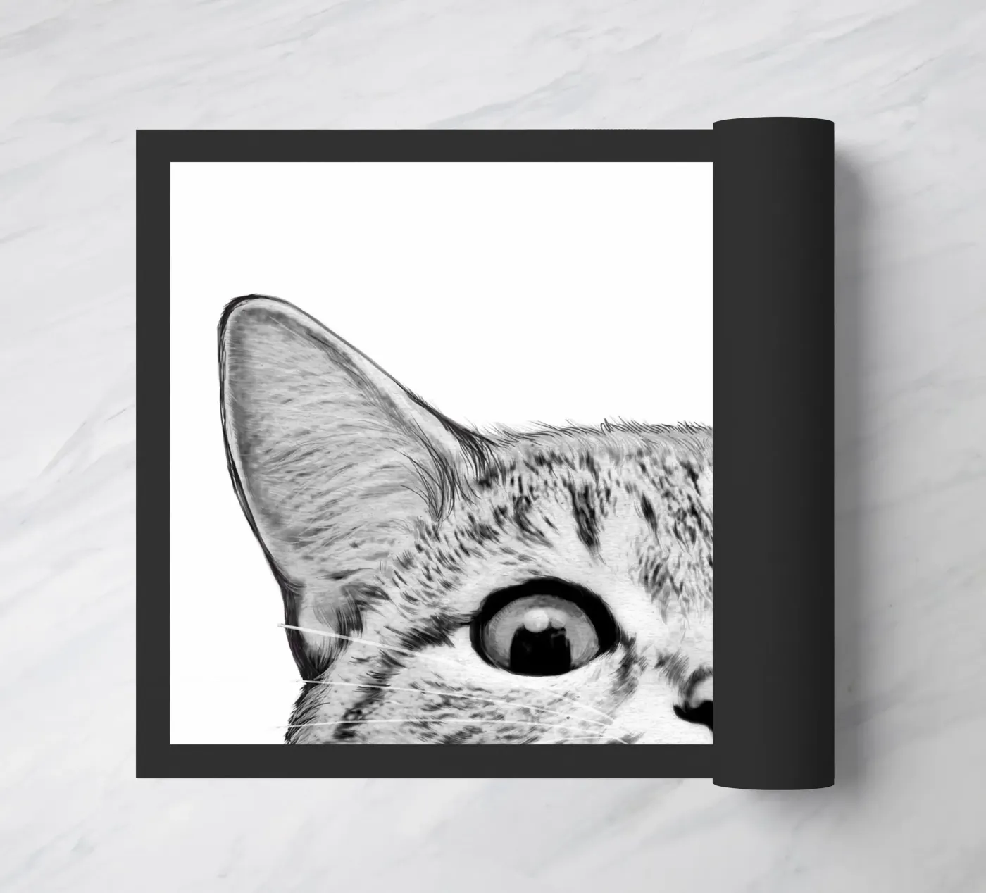 Cat doormat by Laura Graves