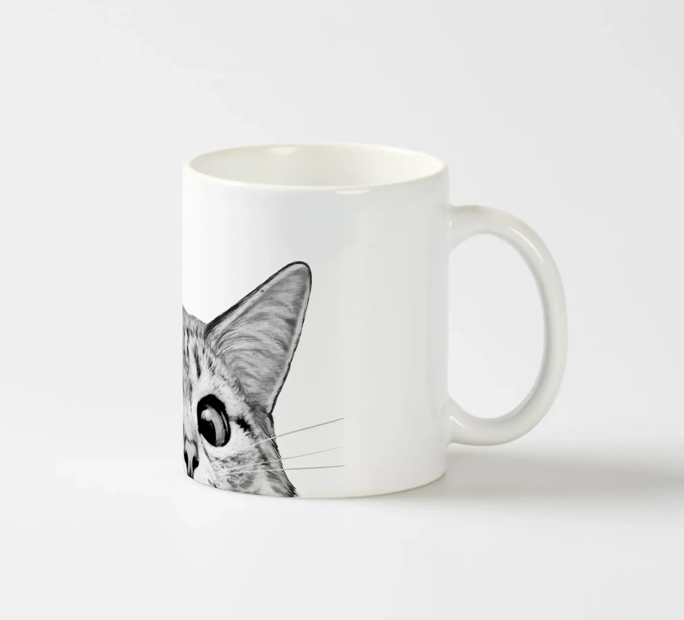 Cat ceramic mug by Laura Graves