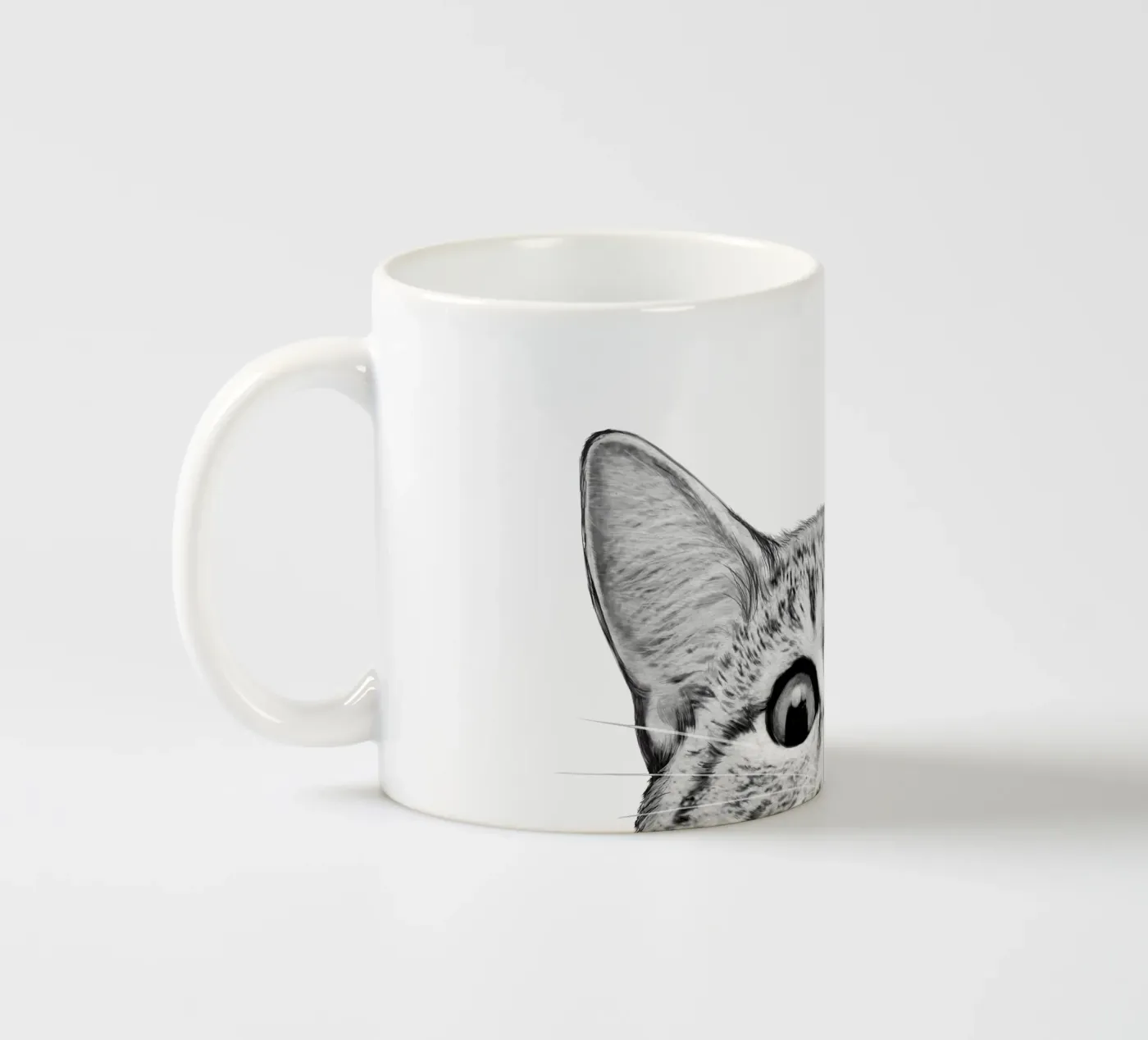 Cat ceramic mug by Laura Graves