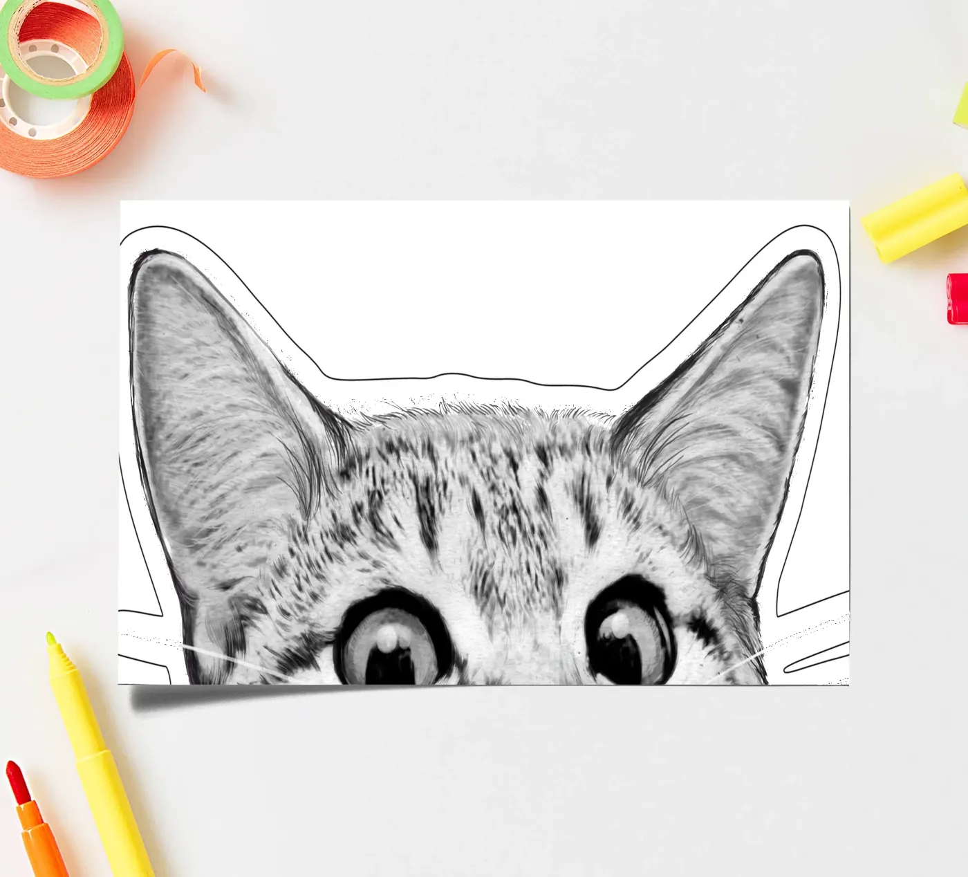 Cat sticker sheet by Laura Graves