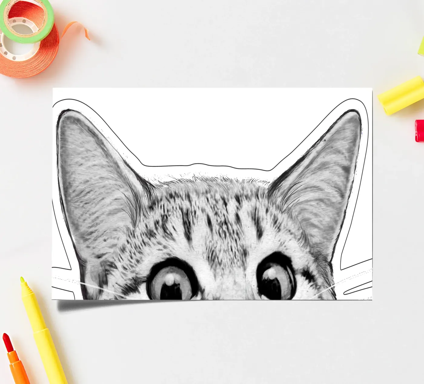 Cat stickervel van Laura Graves