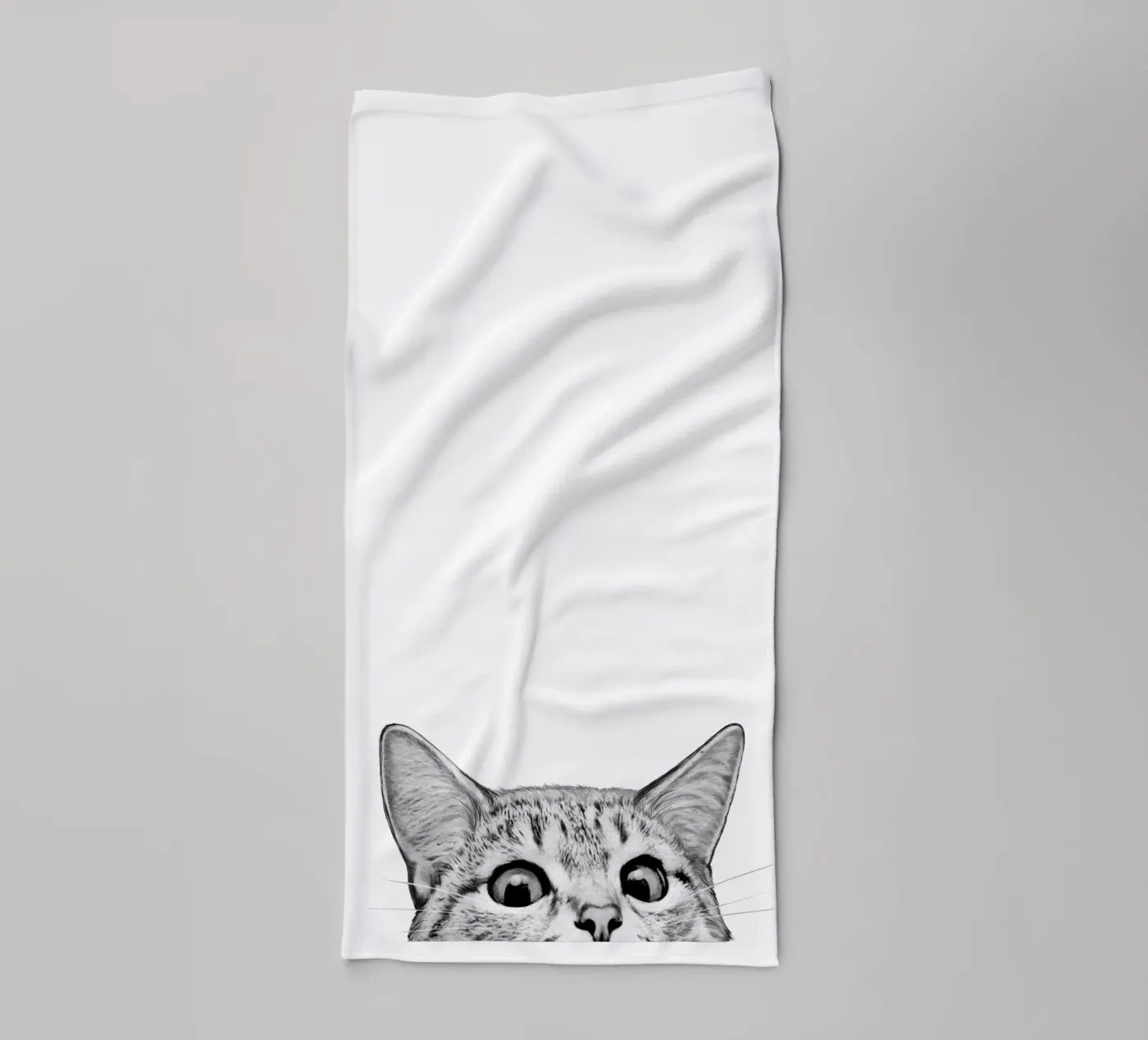 Cat towel by Laura Graves