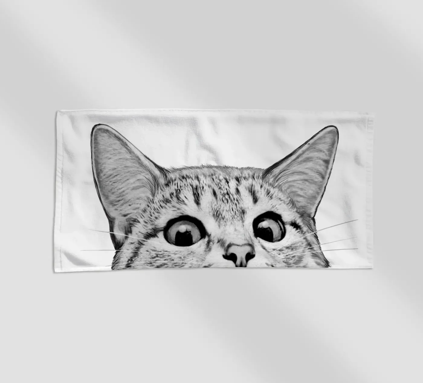 Cat Strandtuch von Laura Graves