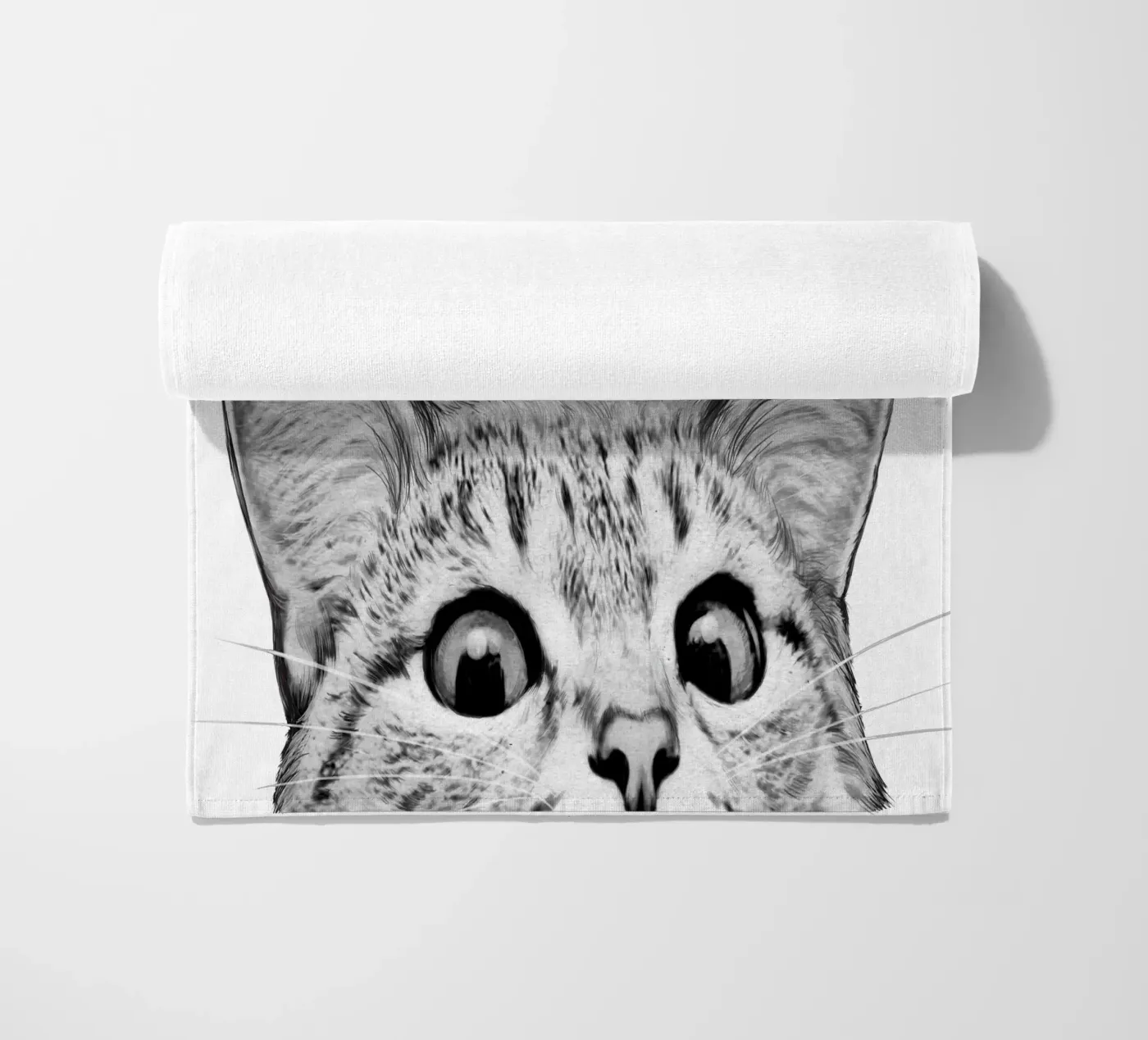 Cat Strandtuch von Laura Graves