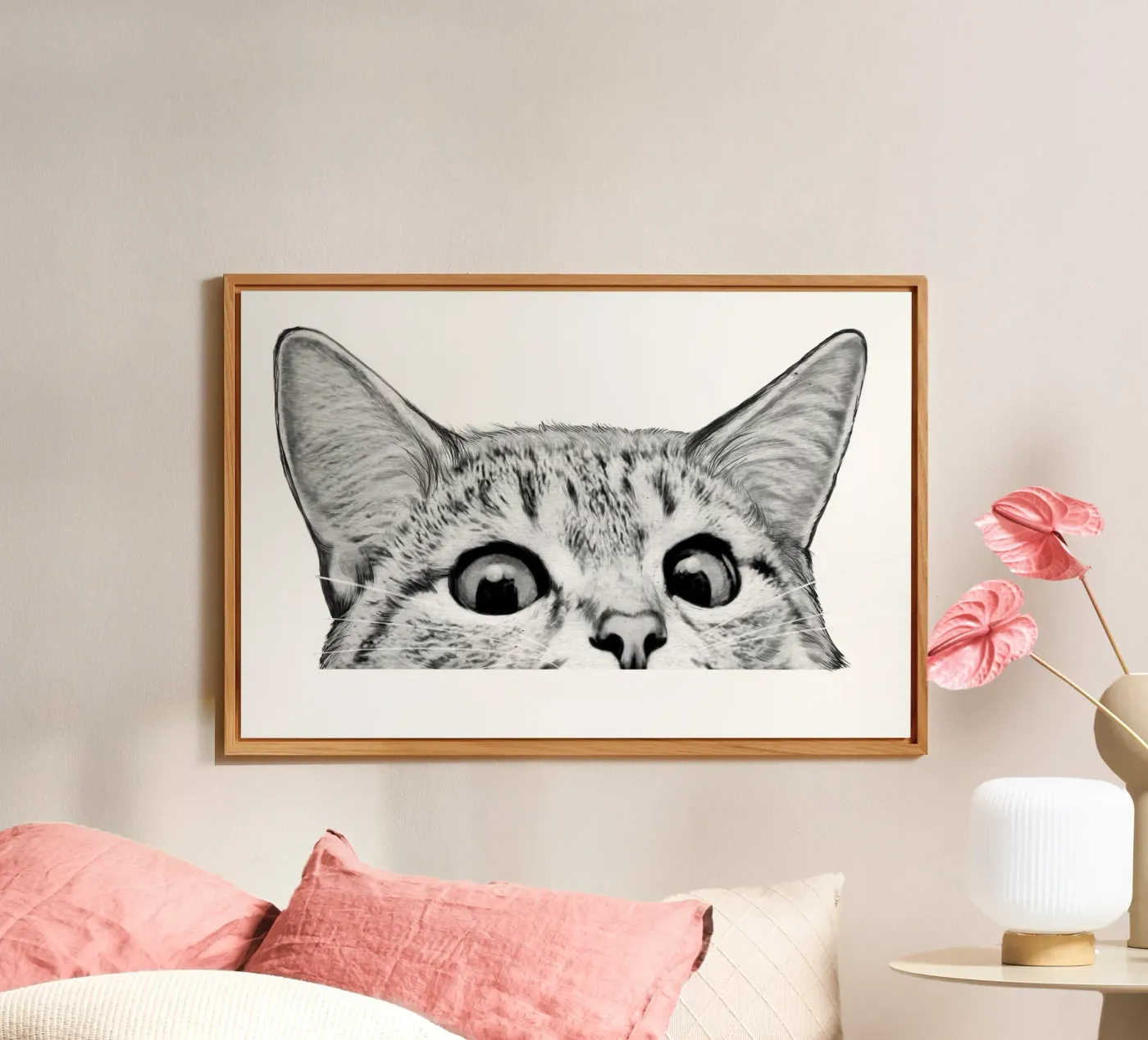 Cat alluminio dibond da Laura Graves