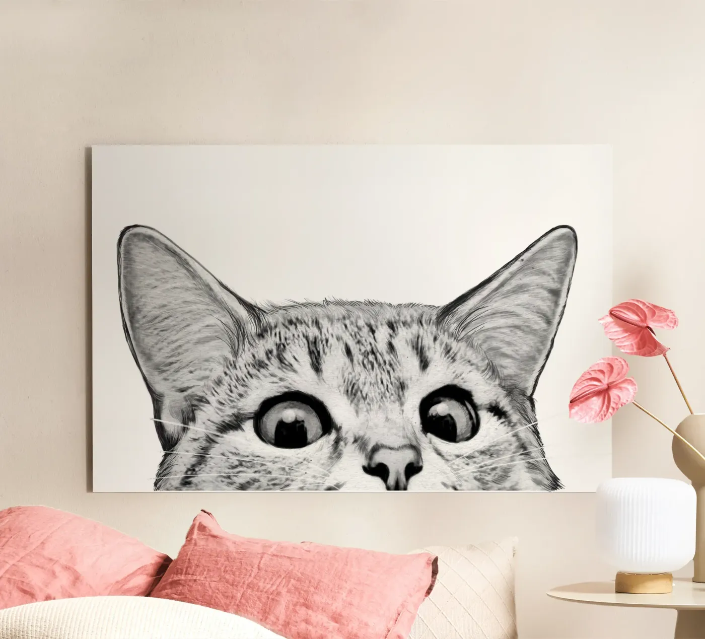 Cat alluminio dibond da Laura Graves