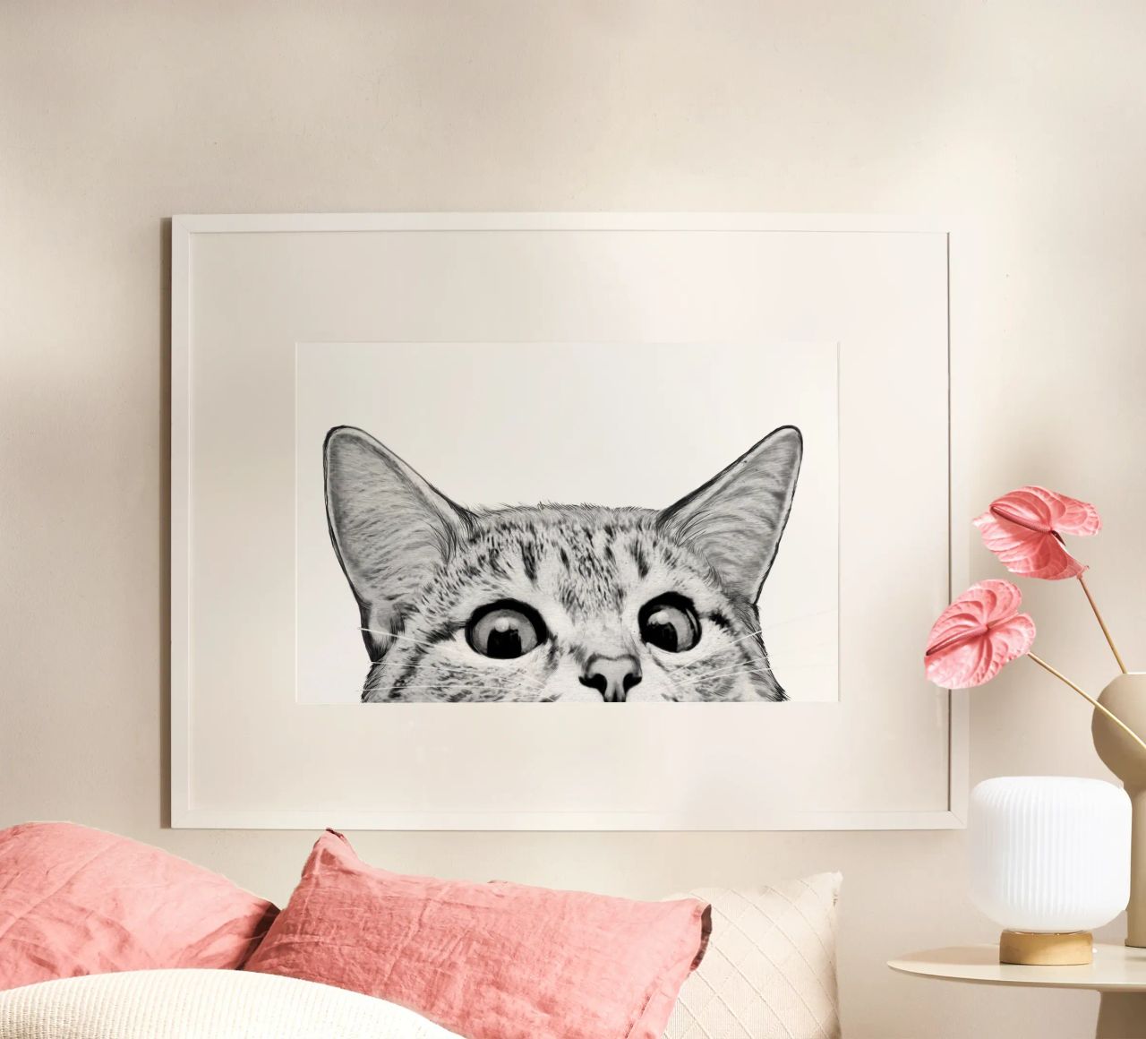 Cat Poster von Laura Graves
