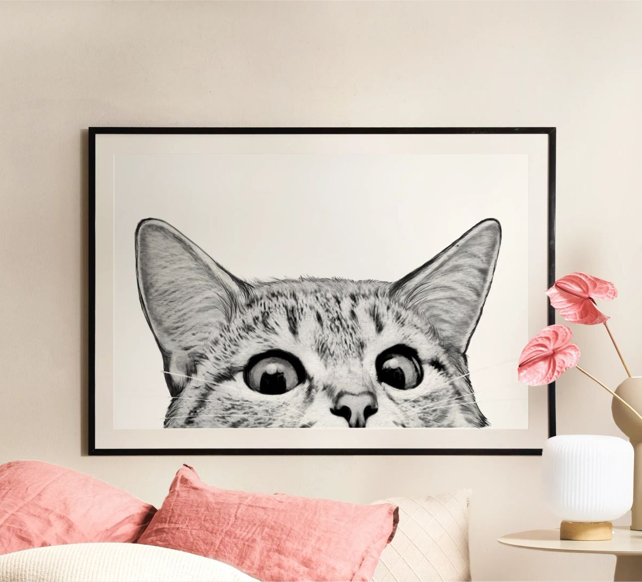 Cat Poster von Laura Graves