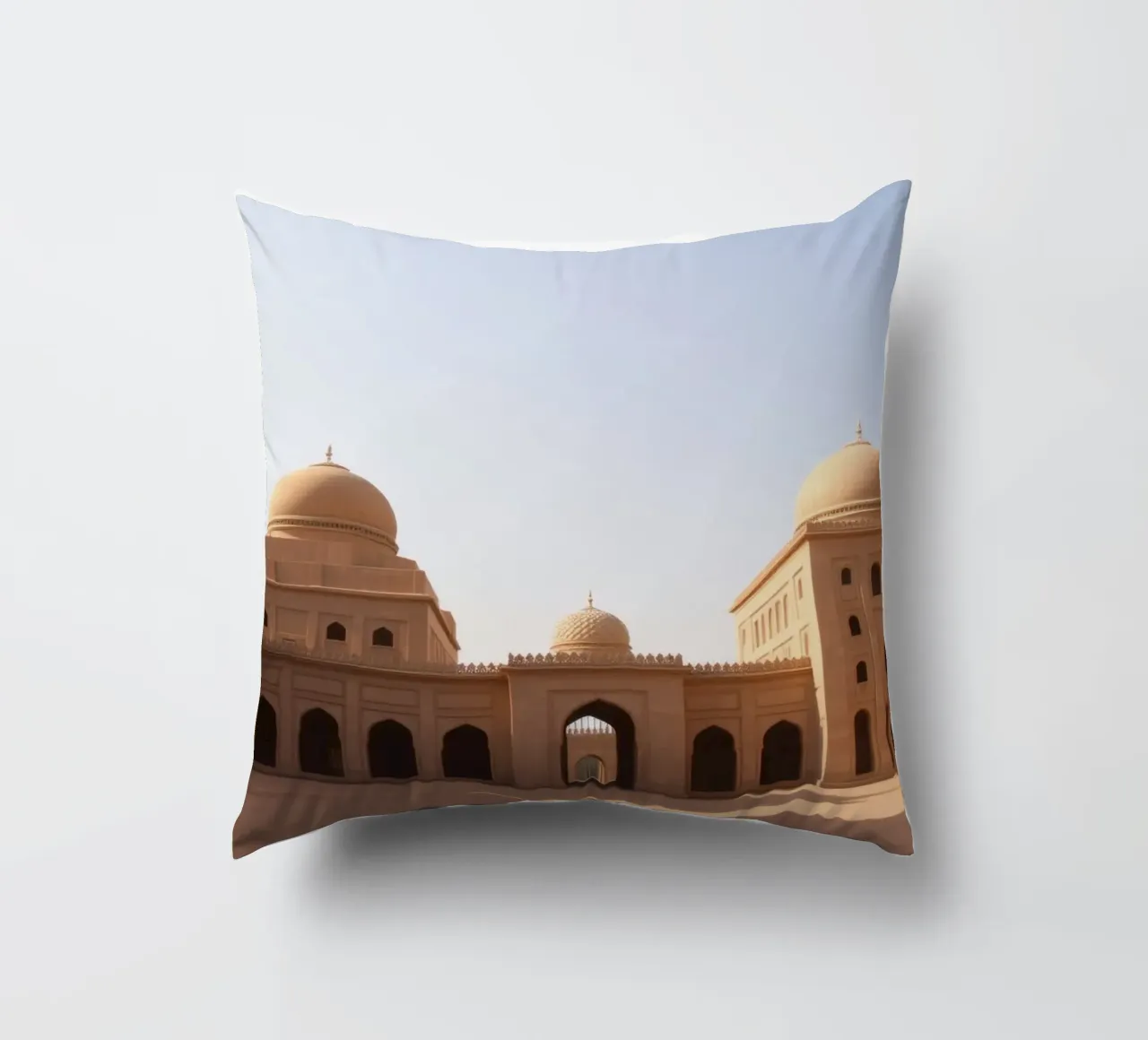 Meraviglie architettoniche di un sito storico cuscino da DesignDoodle