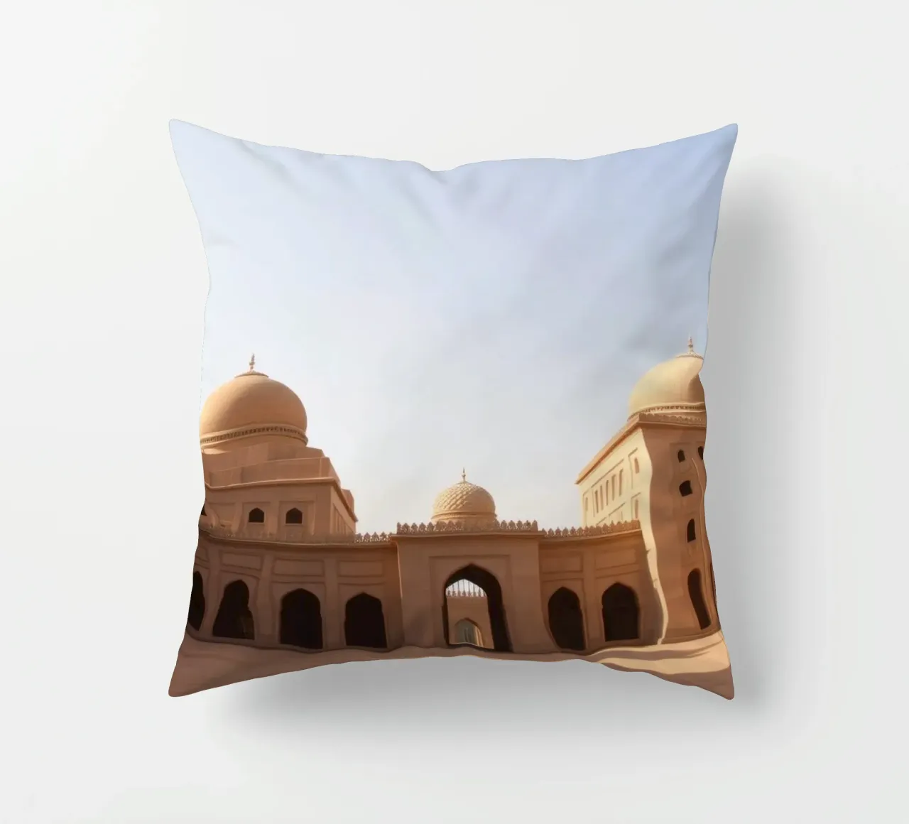 Meraviglie architettoniche di un sito storico cuscino da DesignDoodle