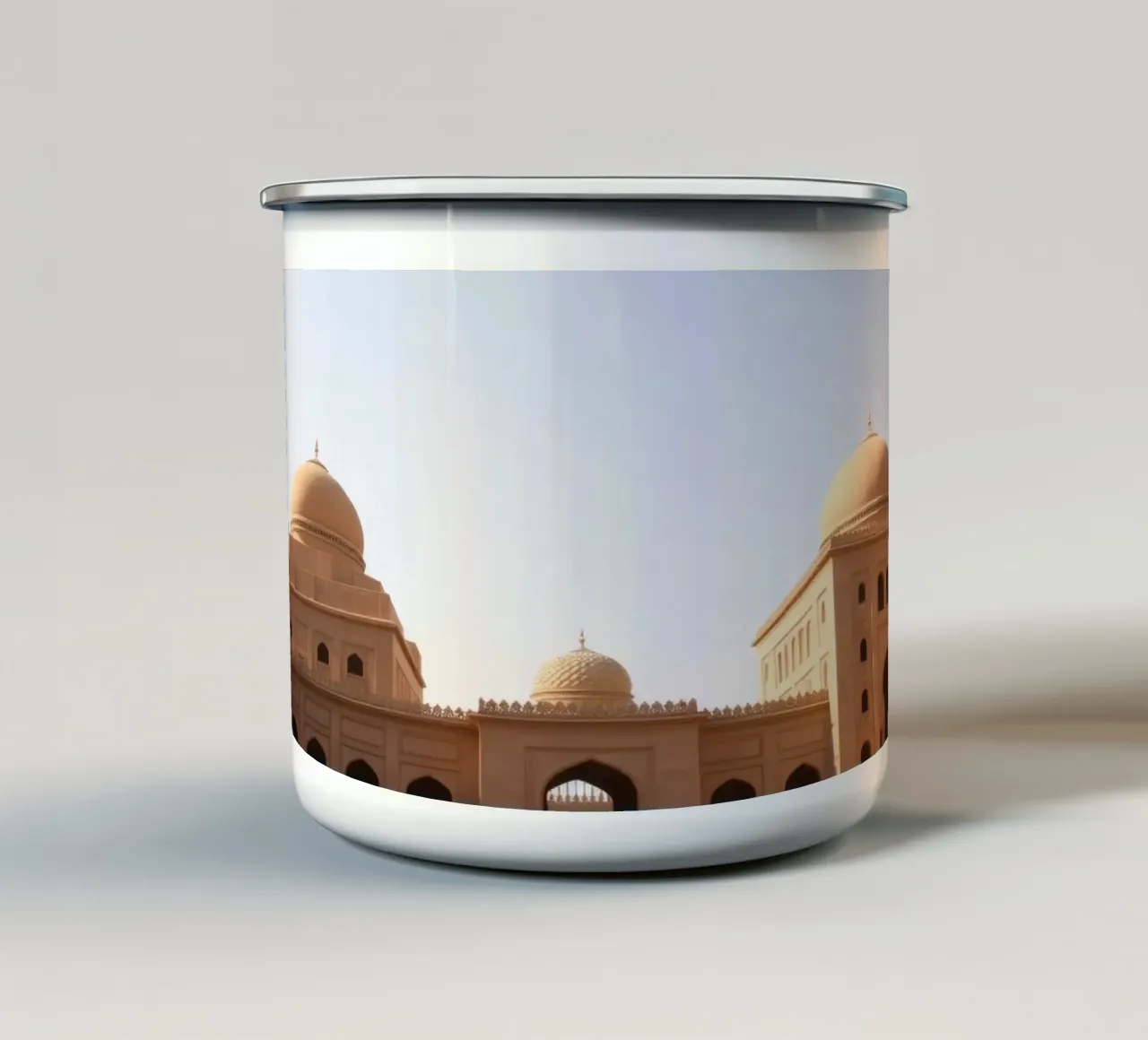 Meraviglie architettoniche di un sito storico tazza in smalto da DesignDoodle