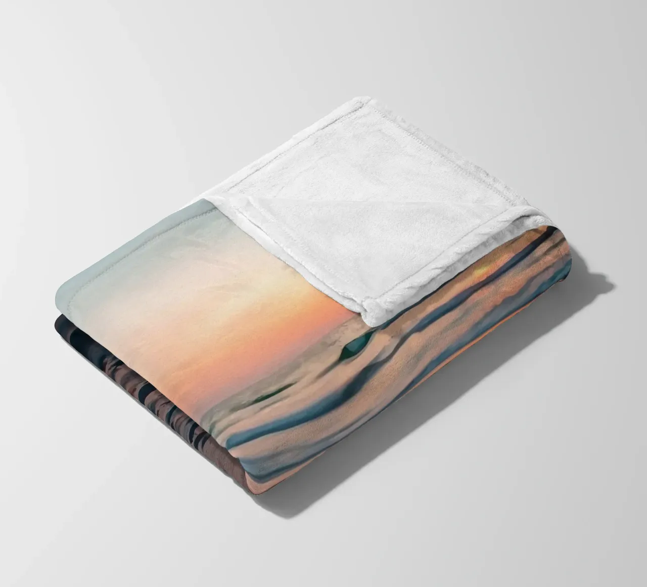 Bella vista sul tramonto in spiaggia coperta in pile da DesignDoodle