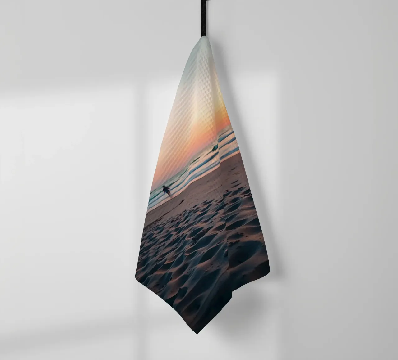Bella vista sul tramonto in spiaggia canovaccio da cucina da DesignDoodle