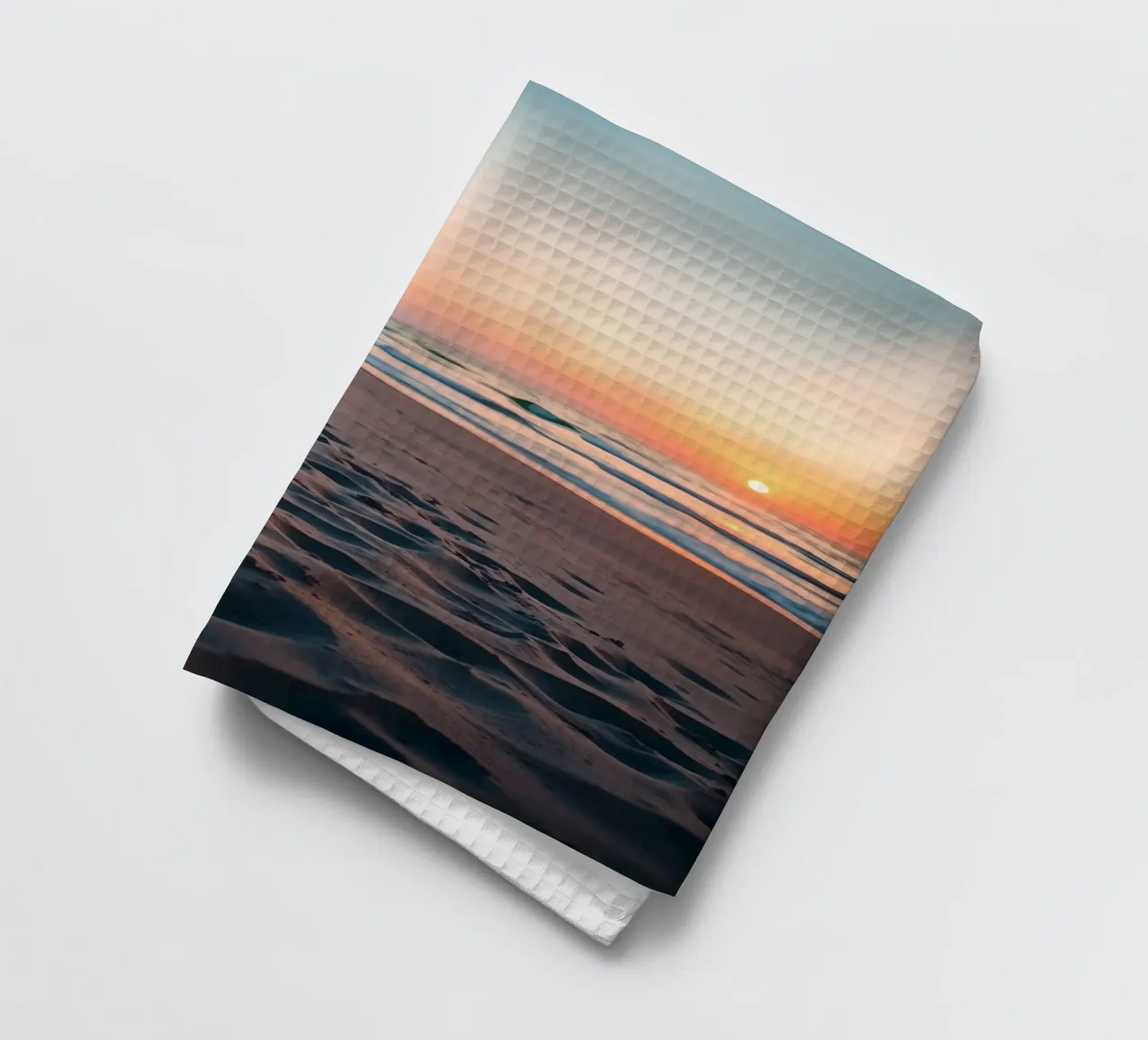 Bella vista sul tramonto in spiaggia canovaccio da cucina da DesignDoodle