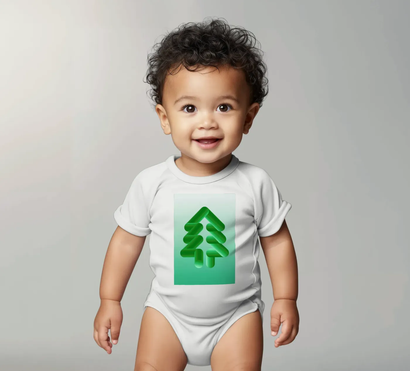 Tree Kurzarm Babybody von Jan Luzar