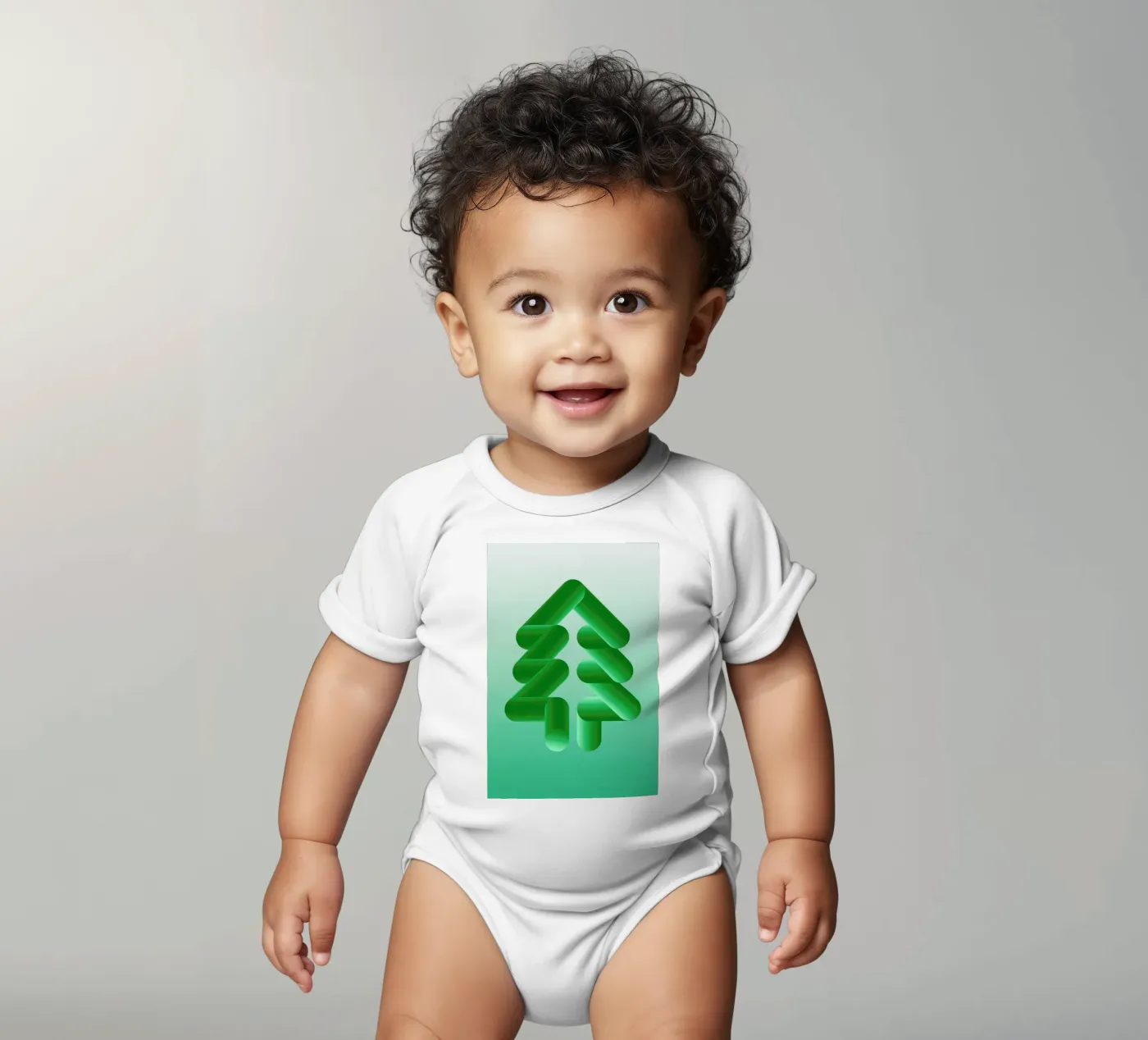 Tree Kurzarm Babybody von Jan Luzar