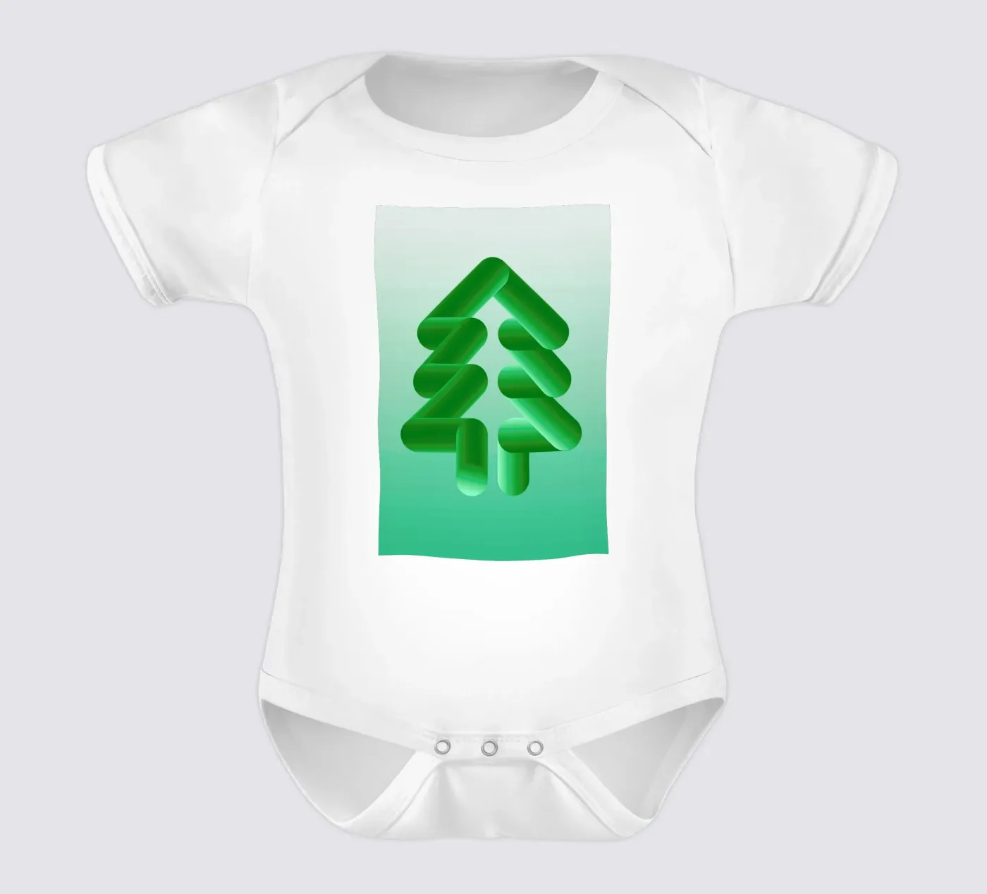 Tree Kurzarm Babybody von Jan Luzar