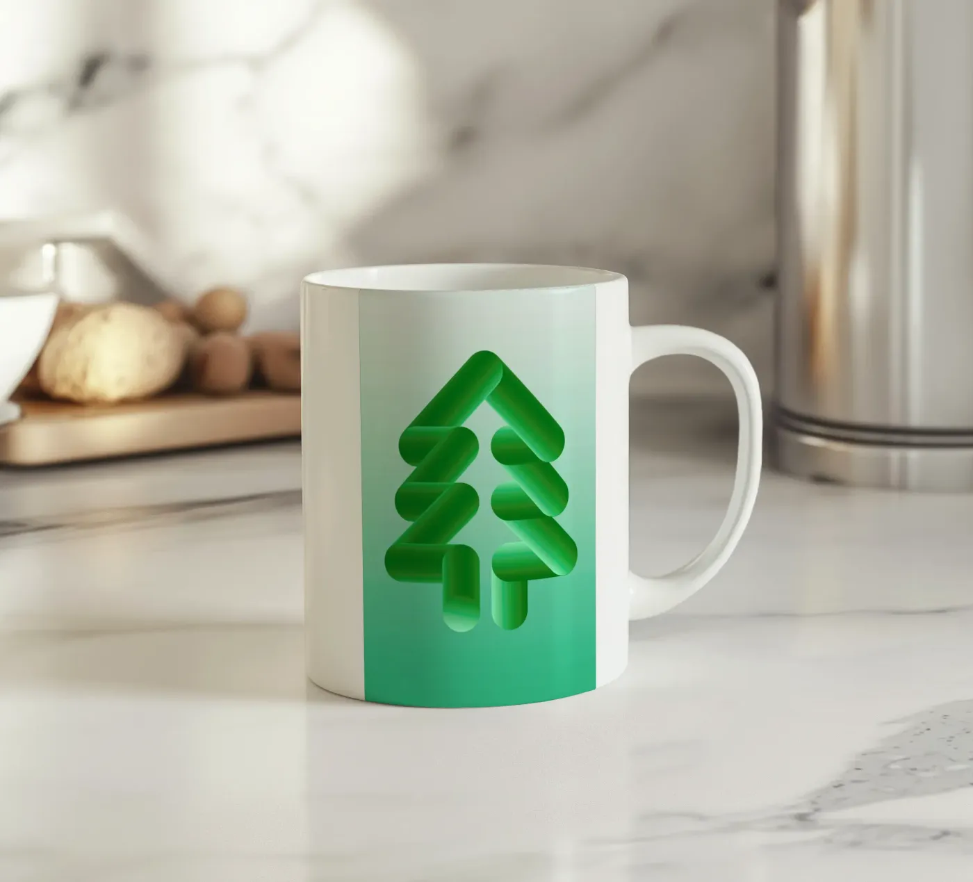 Tree ceramic mug by Jan Luzar