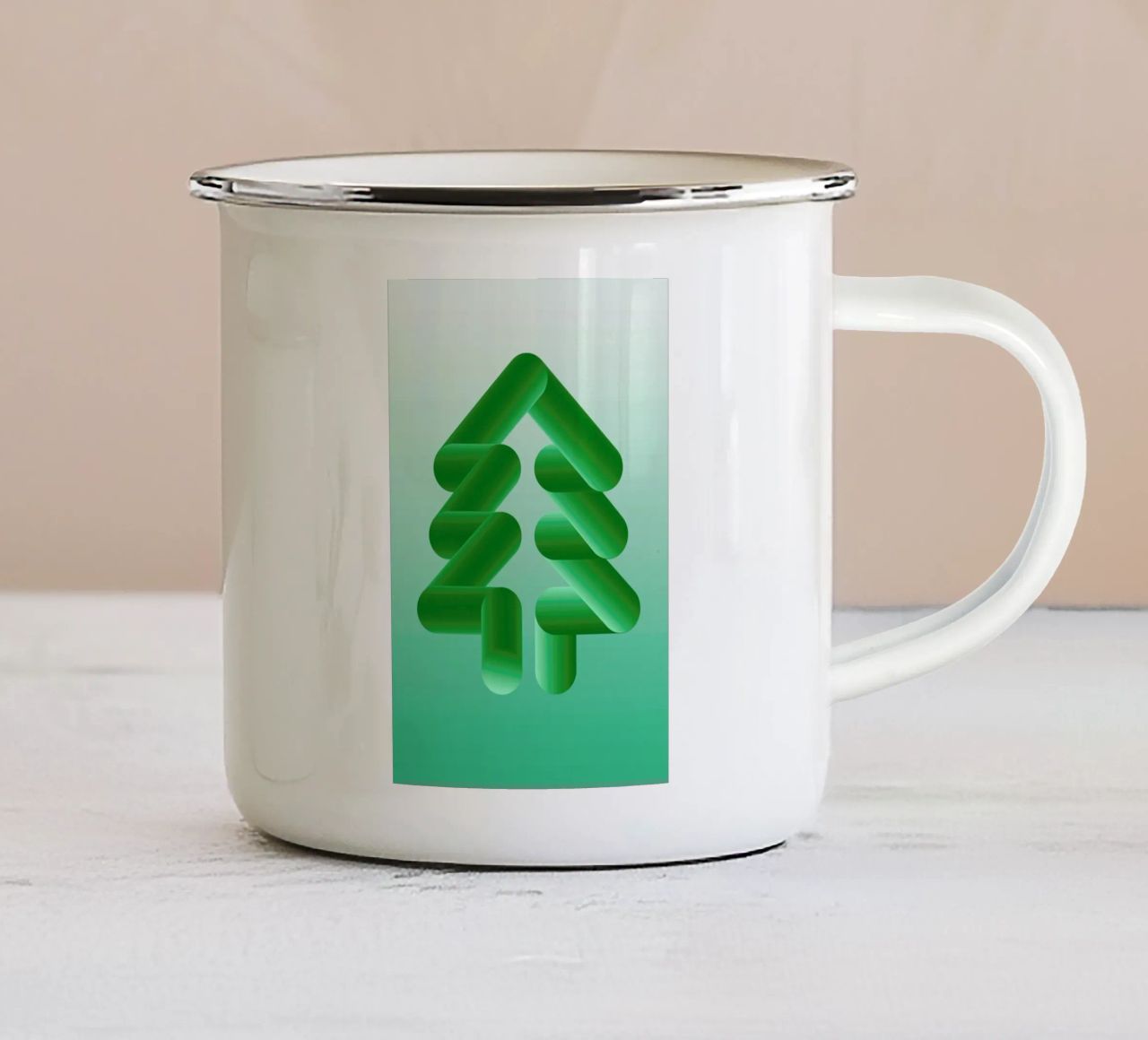 Tree tazza in smalto da Jan Luzar