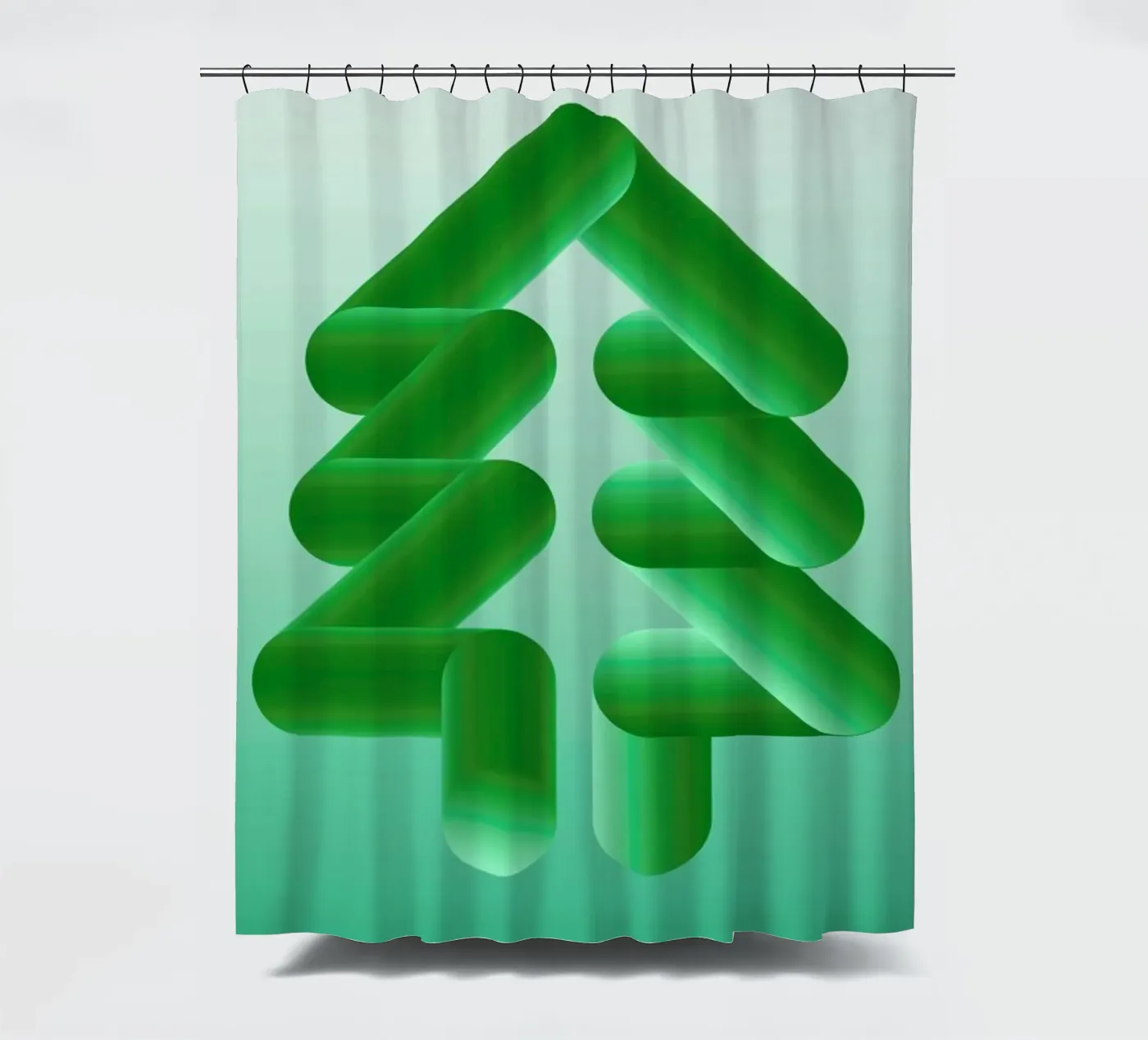 Tree douchegordijn van Jan Luzar