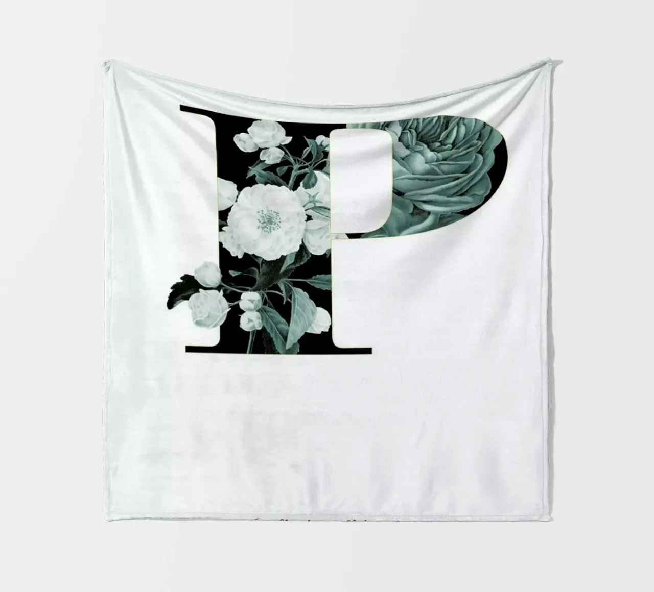 Flower Alphabet - P coperta in pile da Froilein Juno